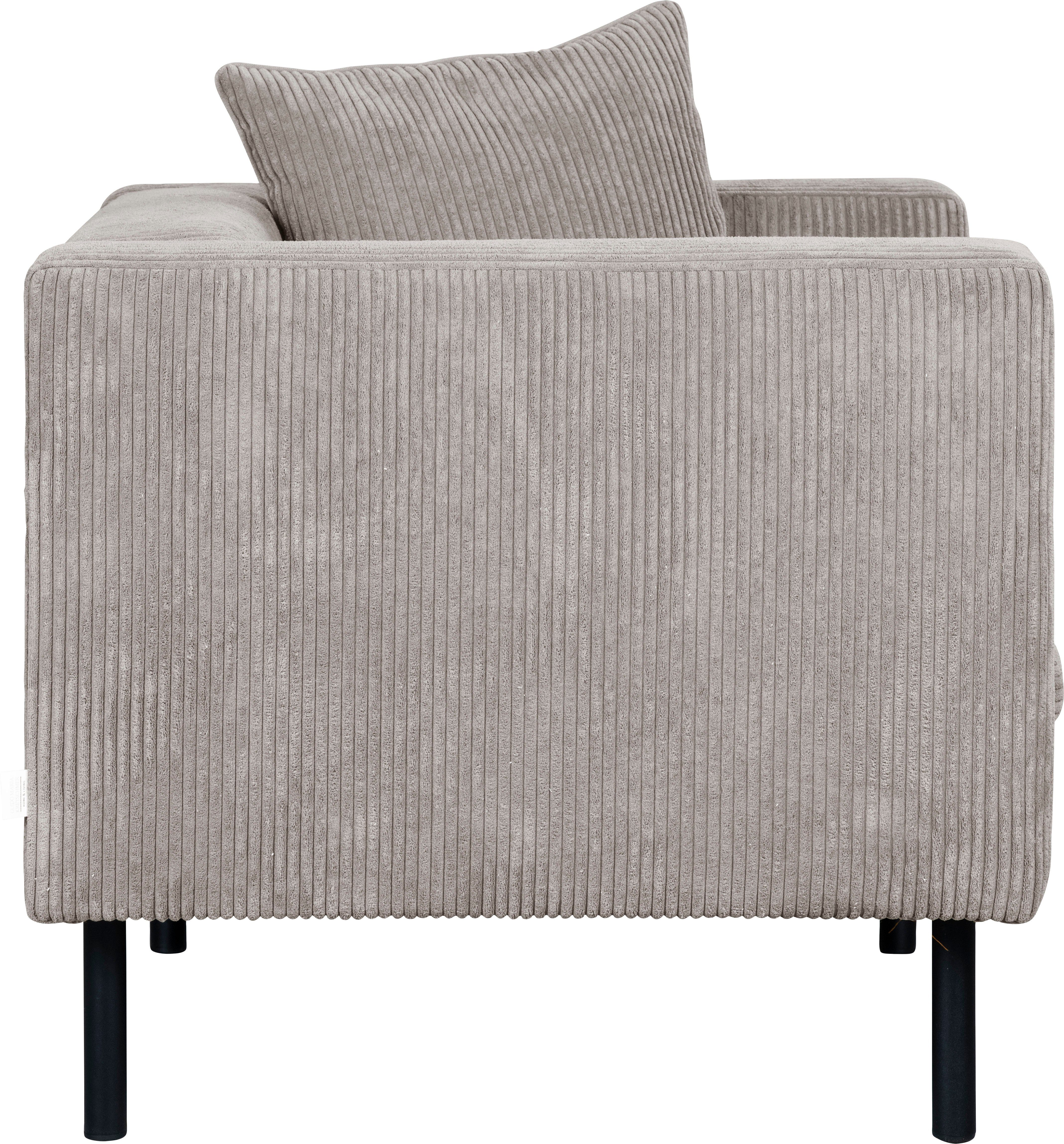 Home affaire Fauteuil Lillibeth cocktailsstoel, loungesstoel, afmetingen B/D/H: 90/74/83 cm Sierkussen als tweezijdig te gebruiken kussen 45x45 cm, in fluwelige look of cord