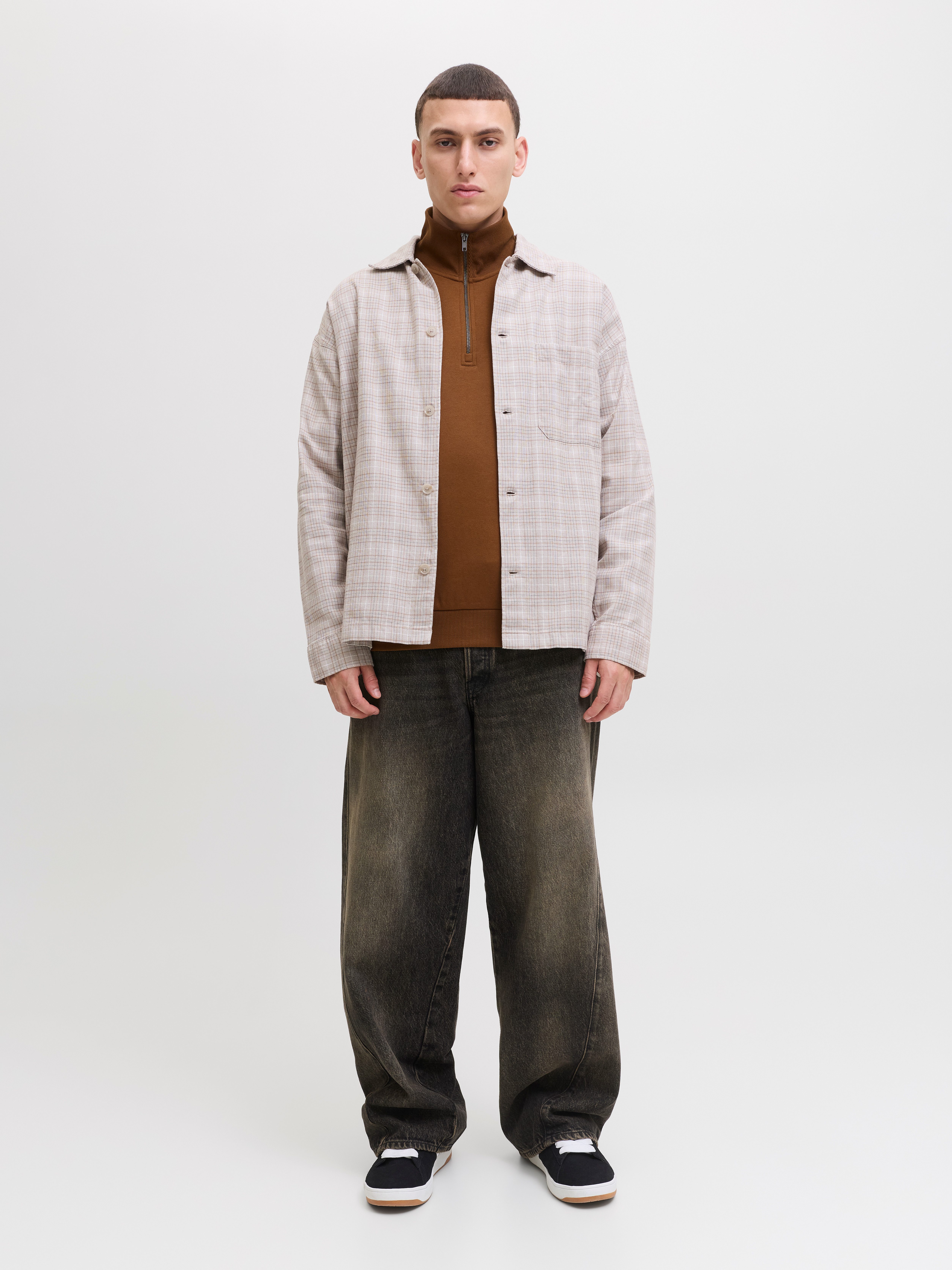Jack & Jones Sweatshirt JJEBRADLEY SWEAT HALF ZIP NOOS