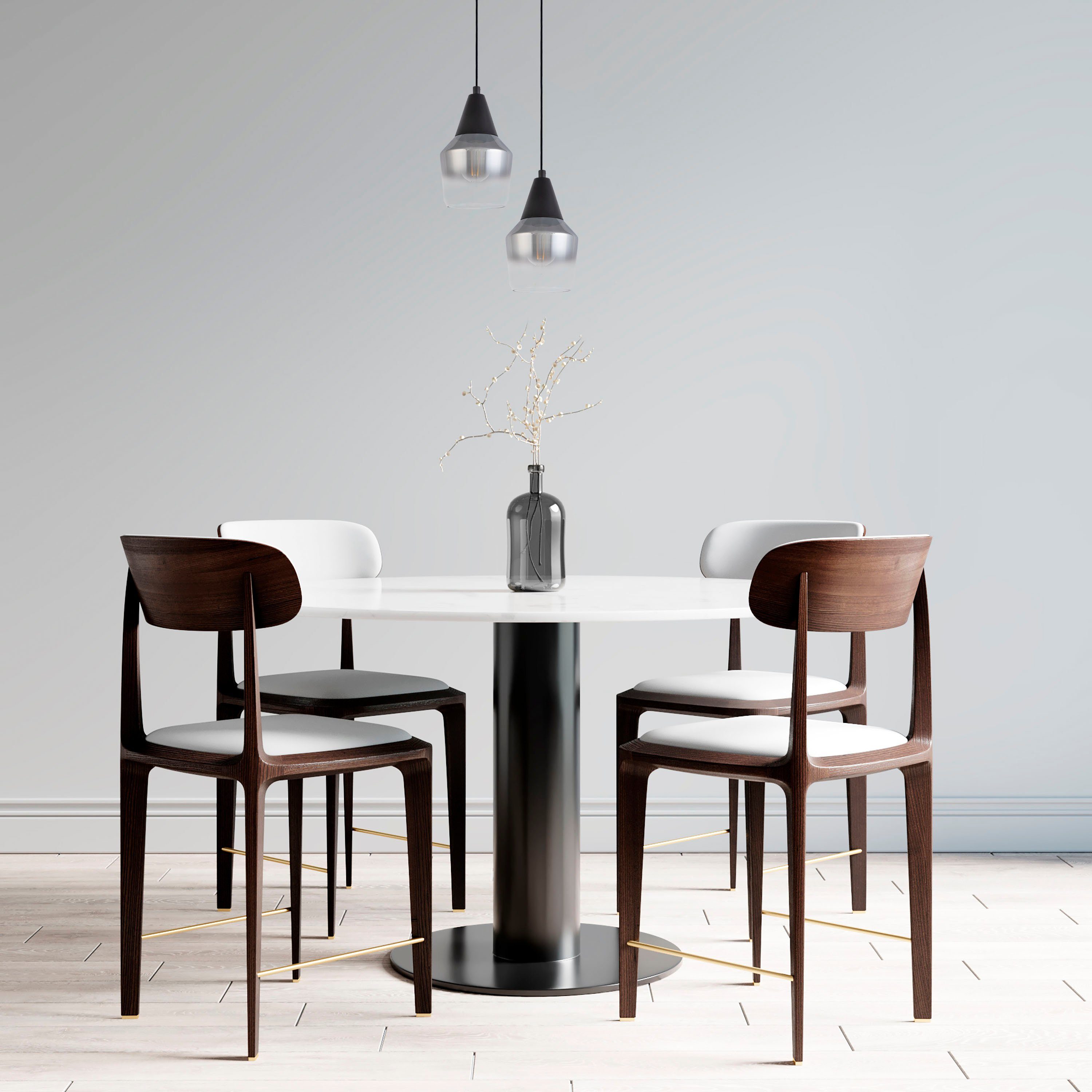Paco Home Hanglamp Diana Eettafel plafondlamp glas lampenkap modern vintage industrieel E27