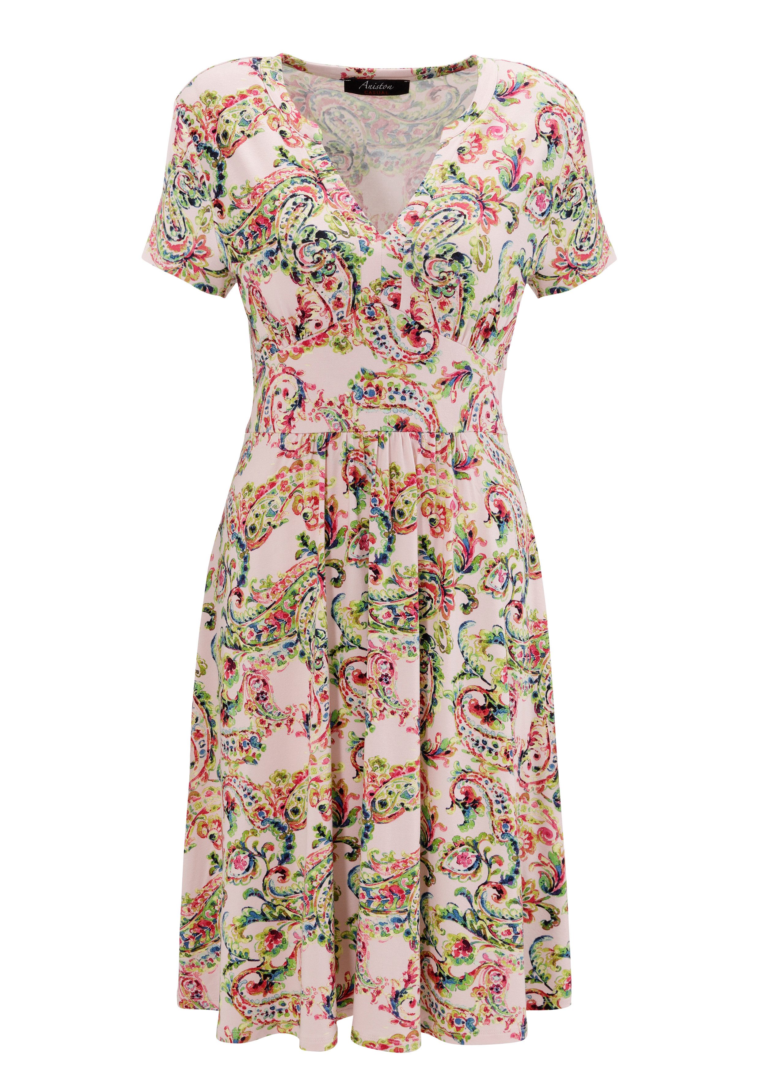 Aniston CASUAL Zomerjurk met fantasierijk kleurharmonisch paisleydruk nieuwe collectie