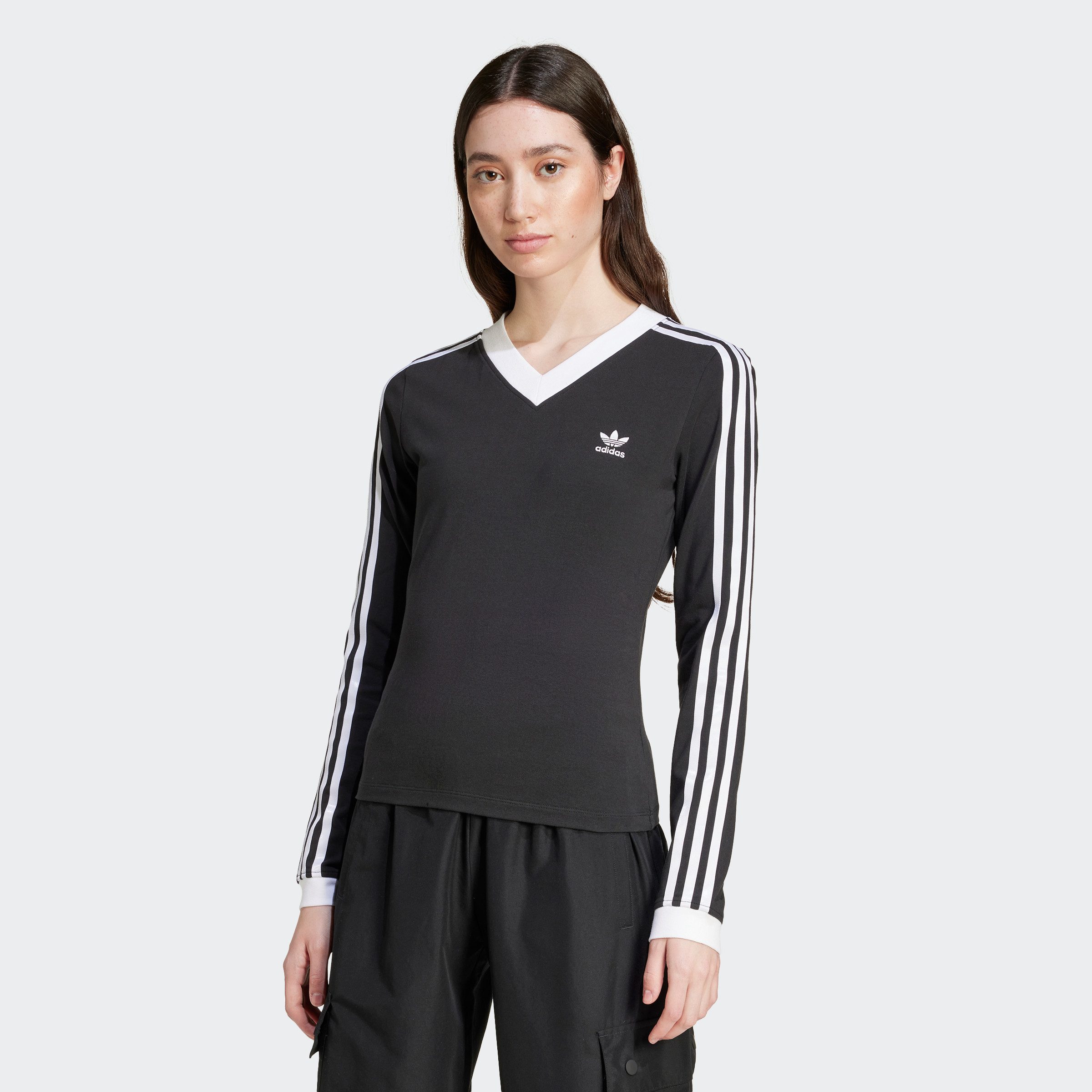 adidas Originals Shirt met lange mouwen V-NECK LS