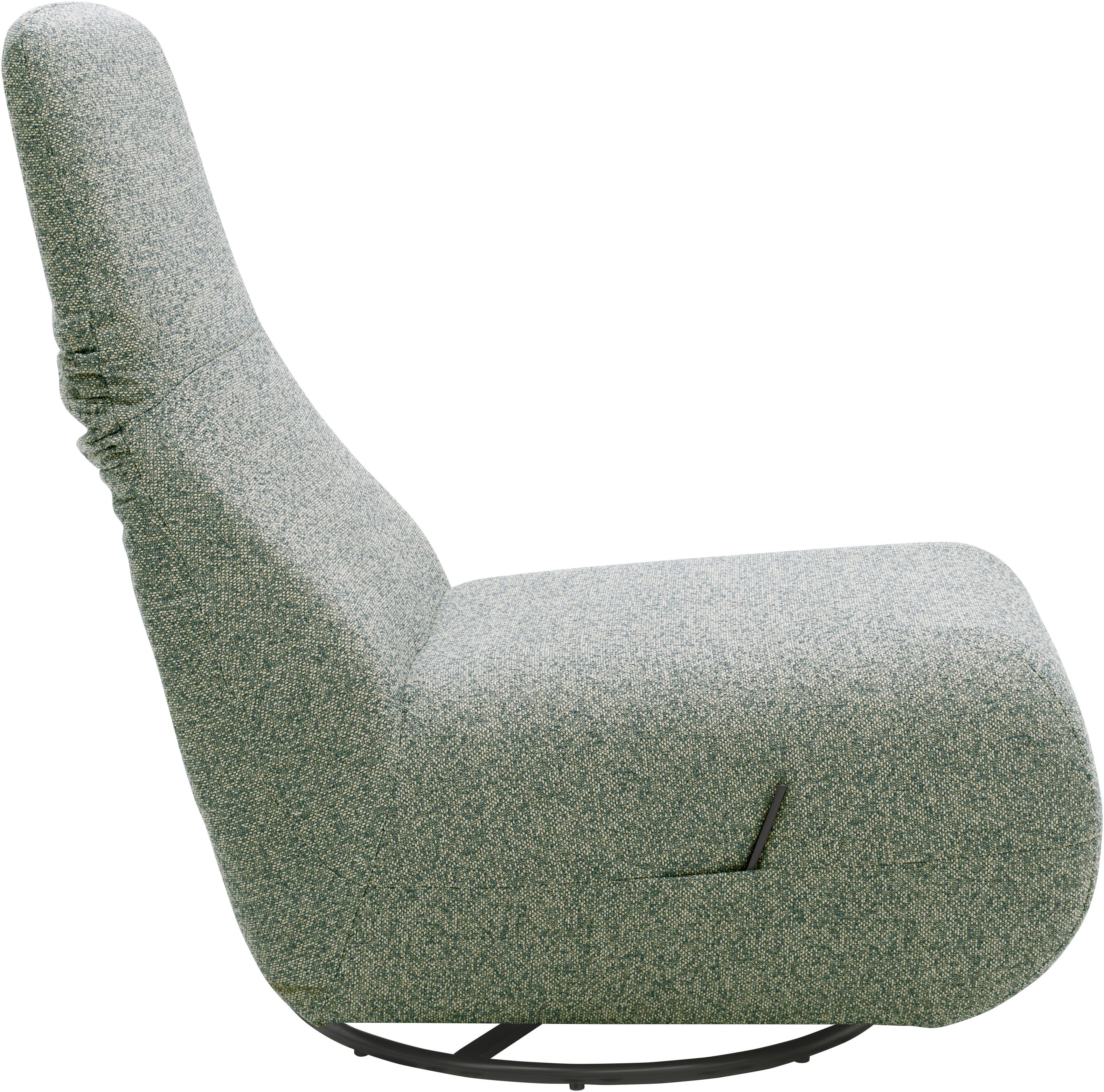 DOMO collection Fauteuil Sonner, optioneel met draaifunctie 360 graden draaibaar, rug op te richten, draaistoel