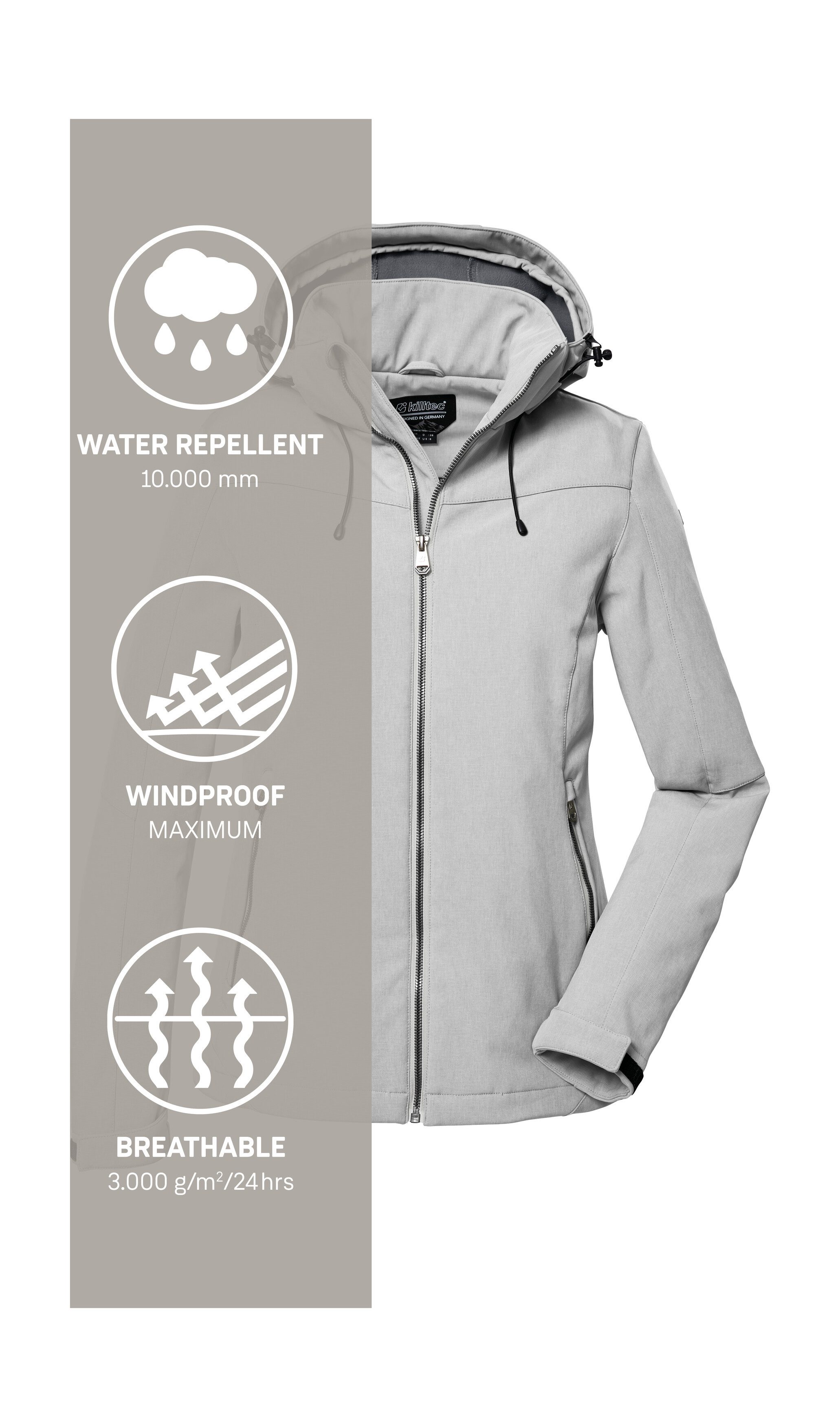 Killtec Softshell-jack Dames softshelljas