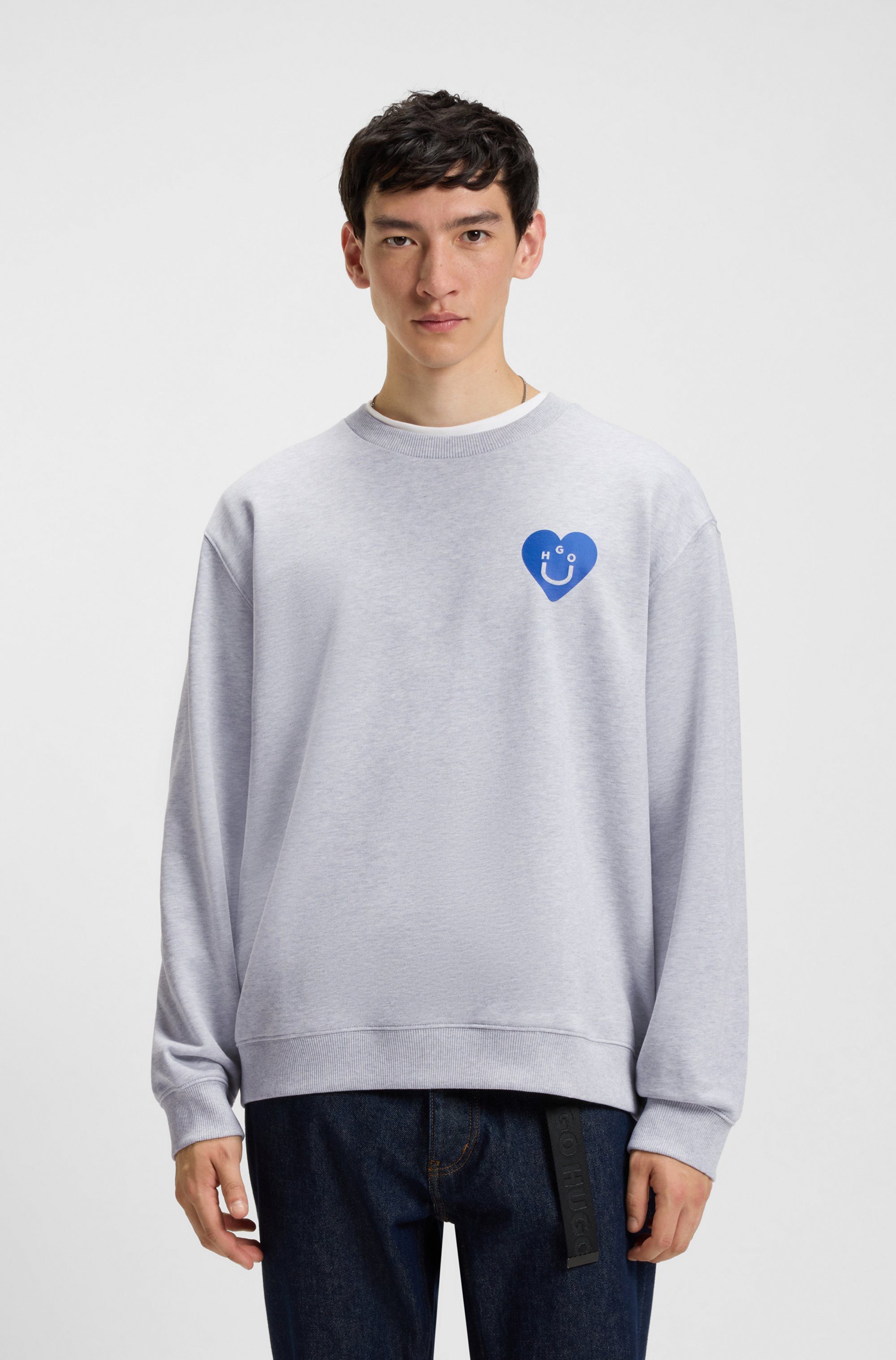 HUGO Blue Sweatshirt Oversized crew