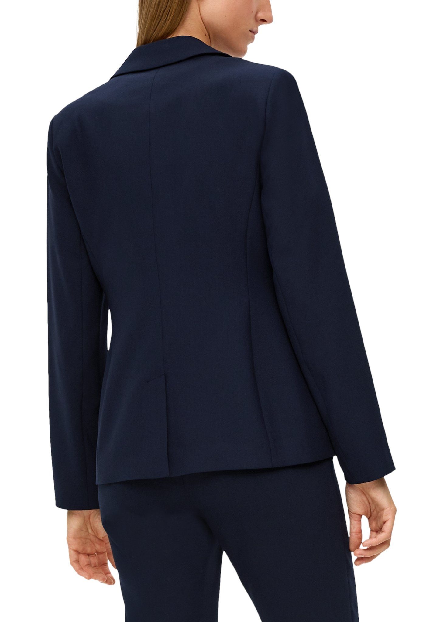 s.Oliver BLACK LABEL Korte blazer met klepzakken aan de voorkant