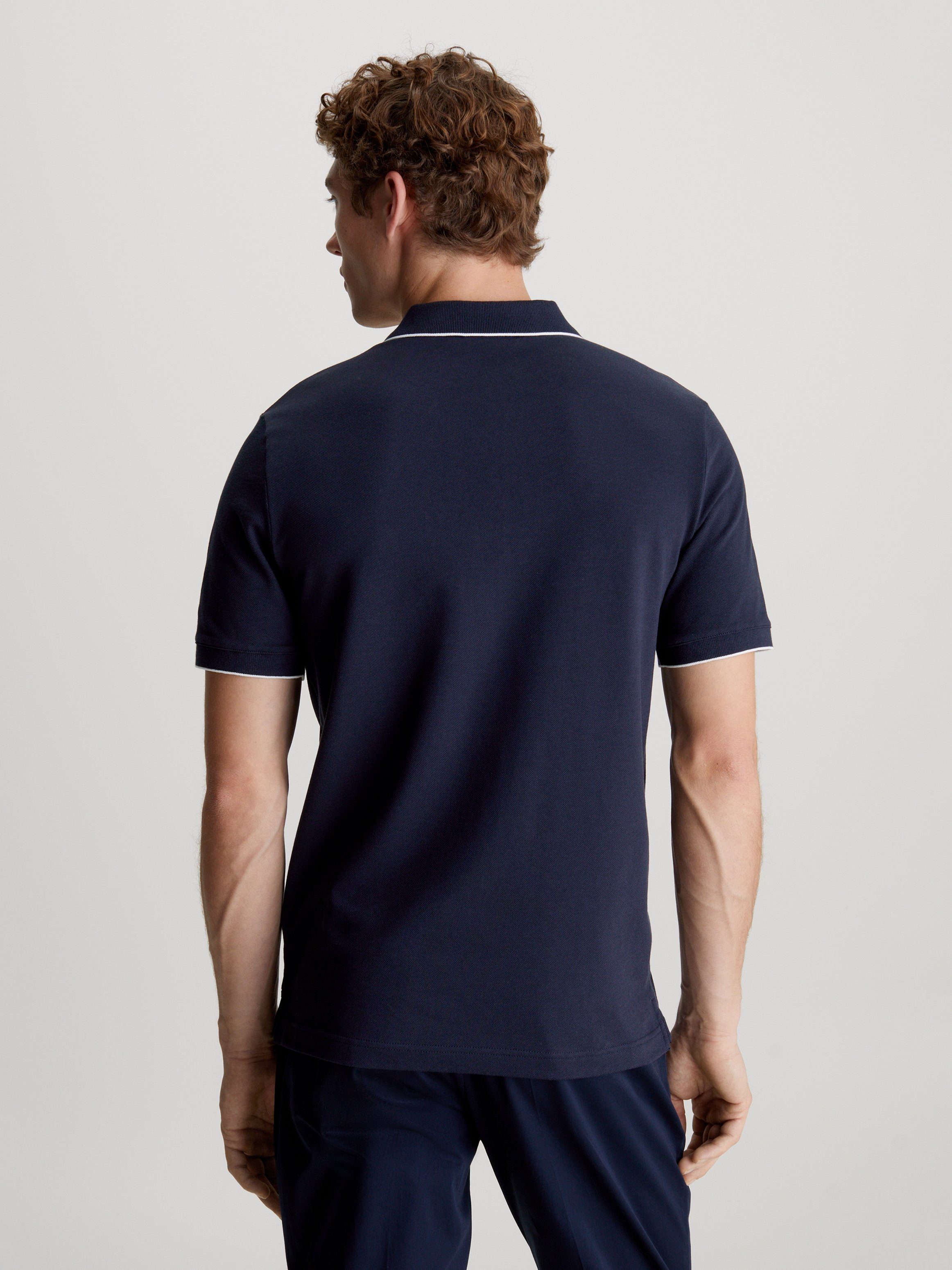 Calvin Klein Poloshirt STRETCH PIQUE TIPPING POLO