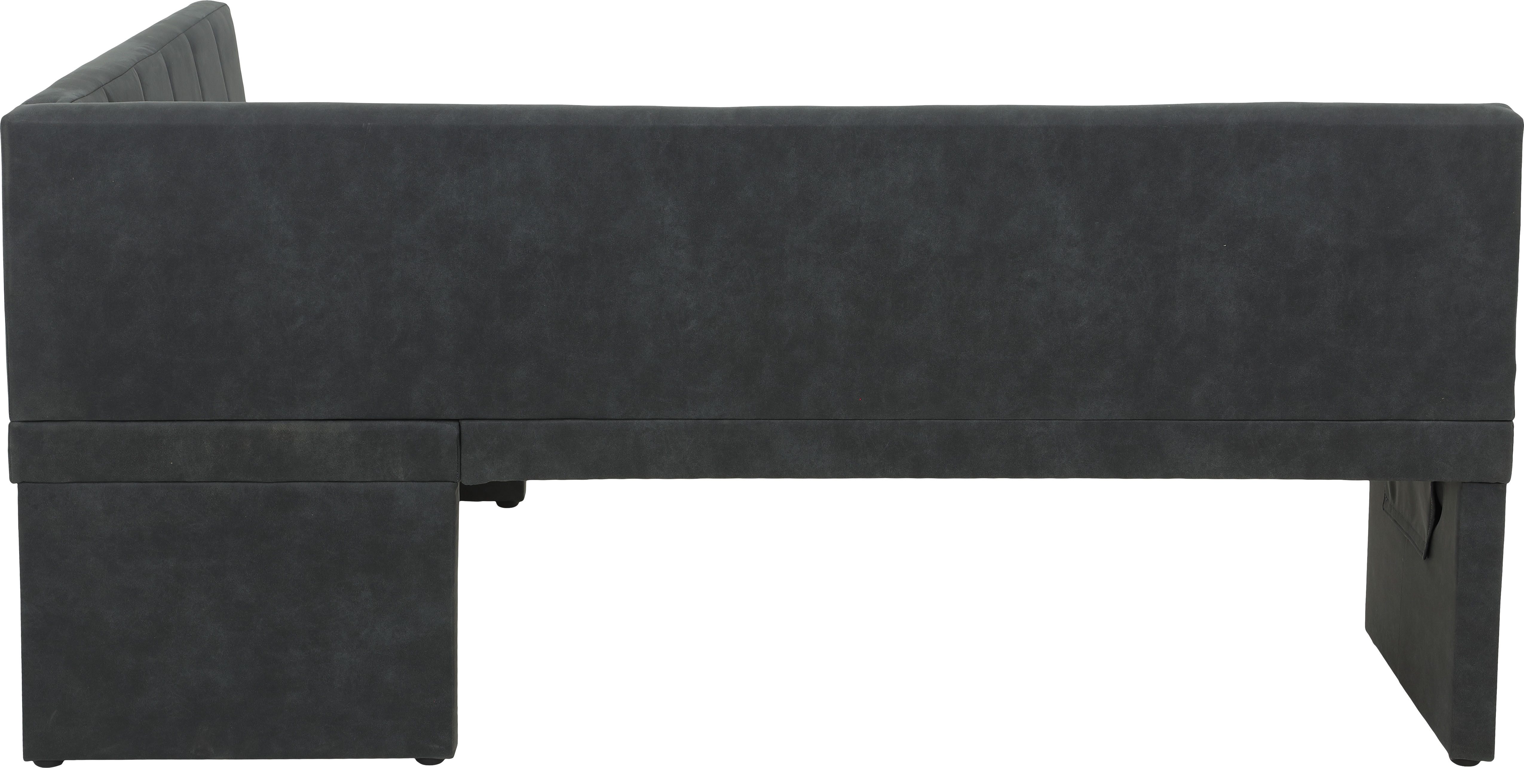 HELA Eethoek Spree Eettafel 140x90 cm met dikke rand, microvezel bekleding(4-delig)
