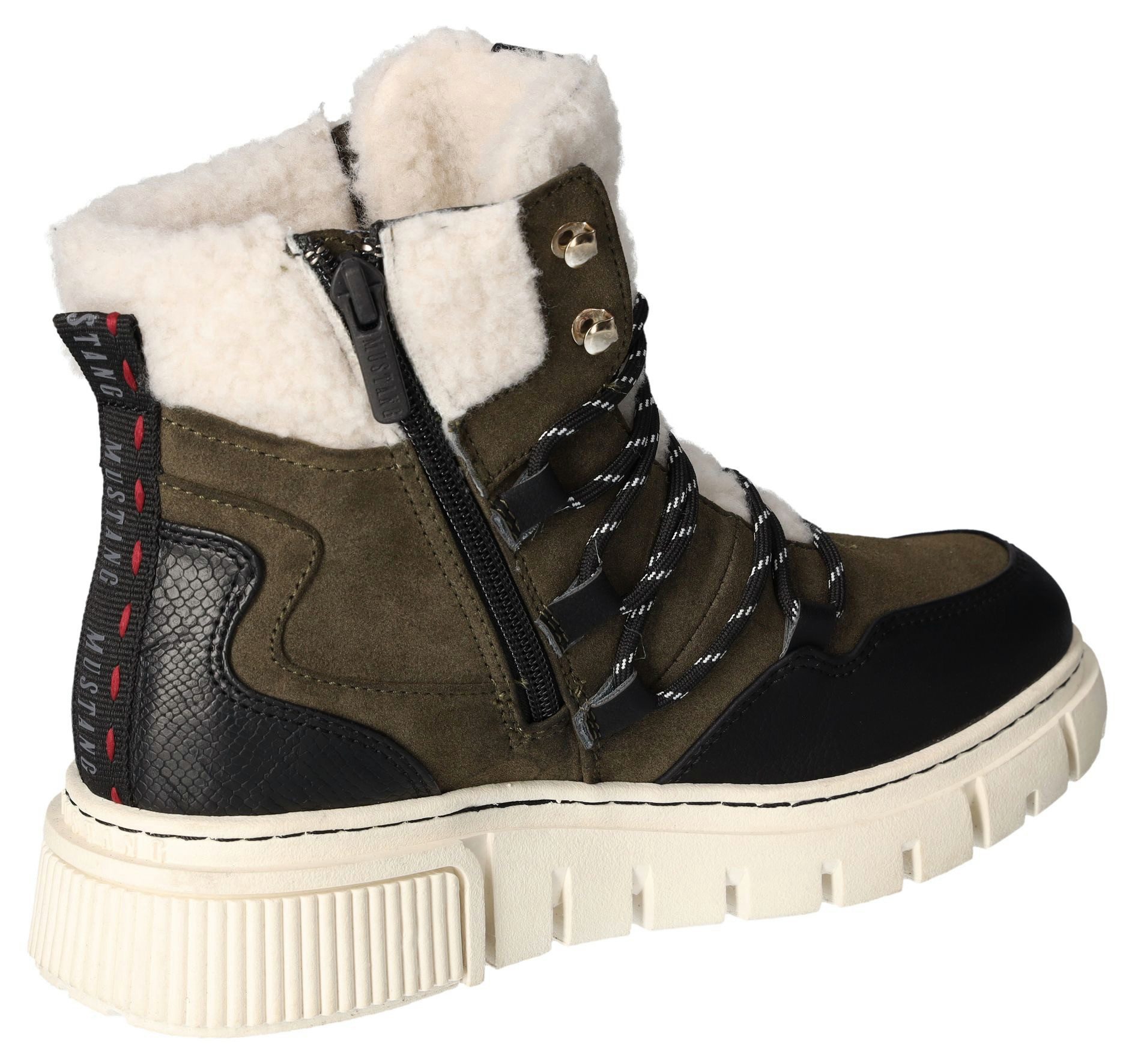 Mustang Shoes Winterlaarzen veterschoenen snowboots met praktische binnenrits