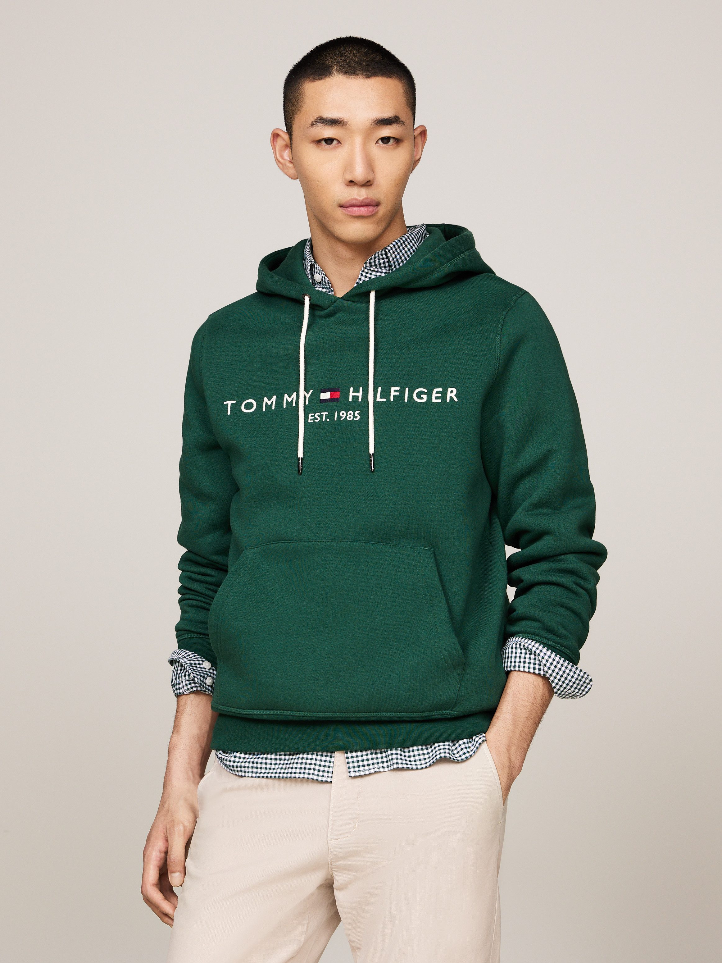 Tommy Hilfiger Hoodie TOMMY LOGO HOODY met geborduurd th-inscriptie op de borst