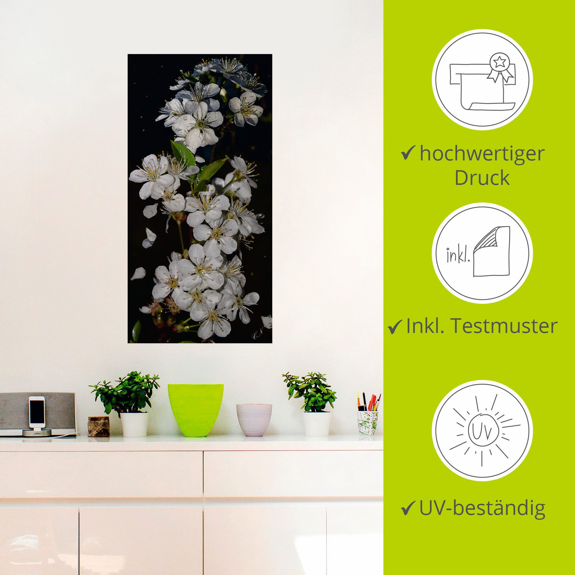 Artland Artprint Boombloesem als artprint op linnen, poster, muursticker in verschillende maten