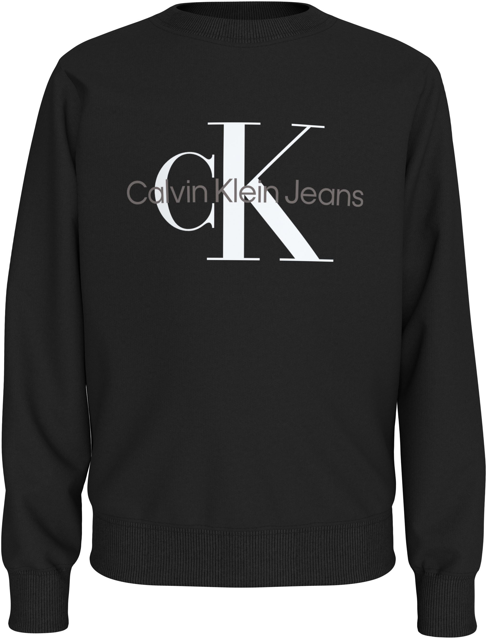 Calvin Klein Sweatshirt CK MONOGRAM TERRY CN voor kinderen tot 16 jaar en met logoprint