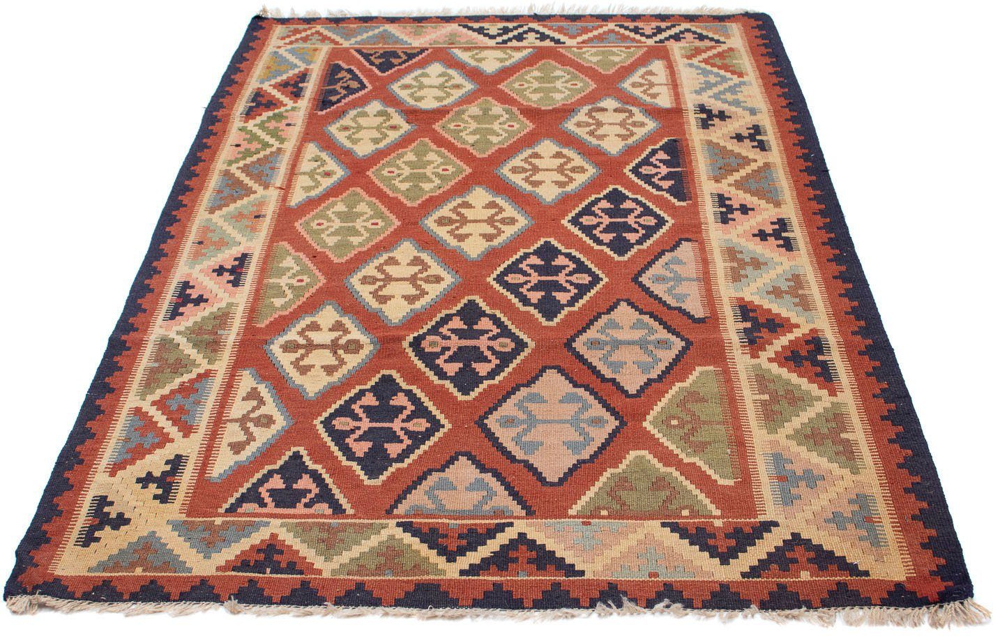 morgenland Wollen kleed Kelim Fars Nomadisch 180 x 130 cm Omkeerbaar tapijt