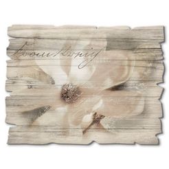 artland artprint op hout magnolie_detail (1 stuk) wit