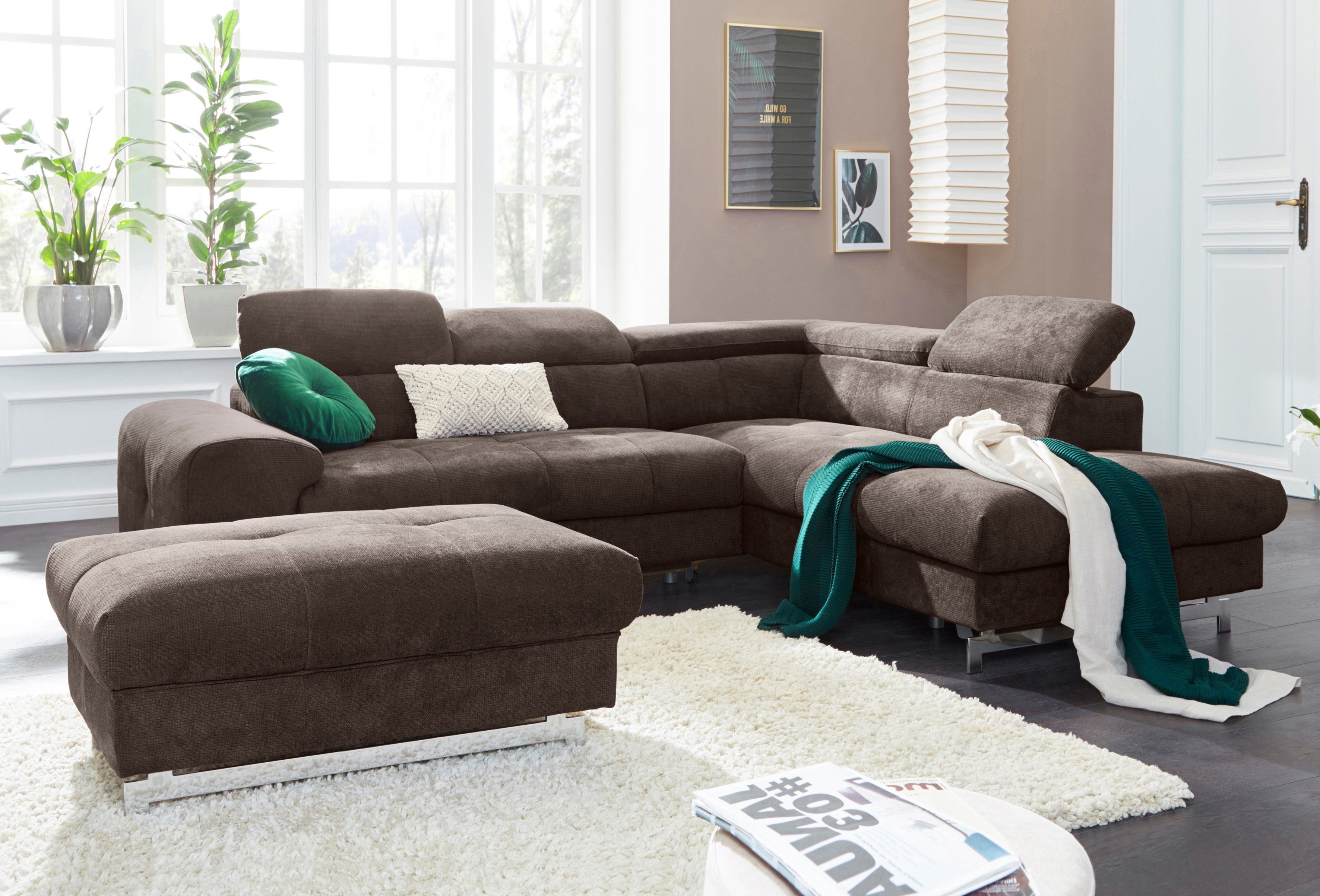 INOSIGN Halmeubelset Trondheim, Breedte 243 cm, 5-delig, bestaande uit