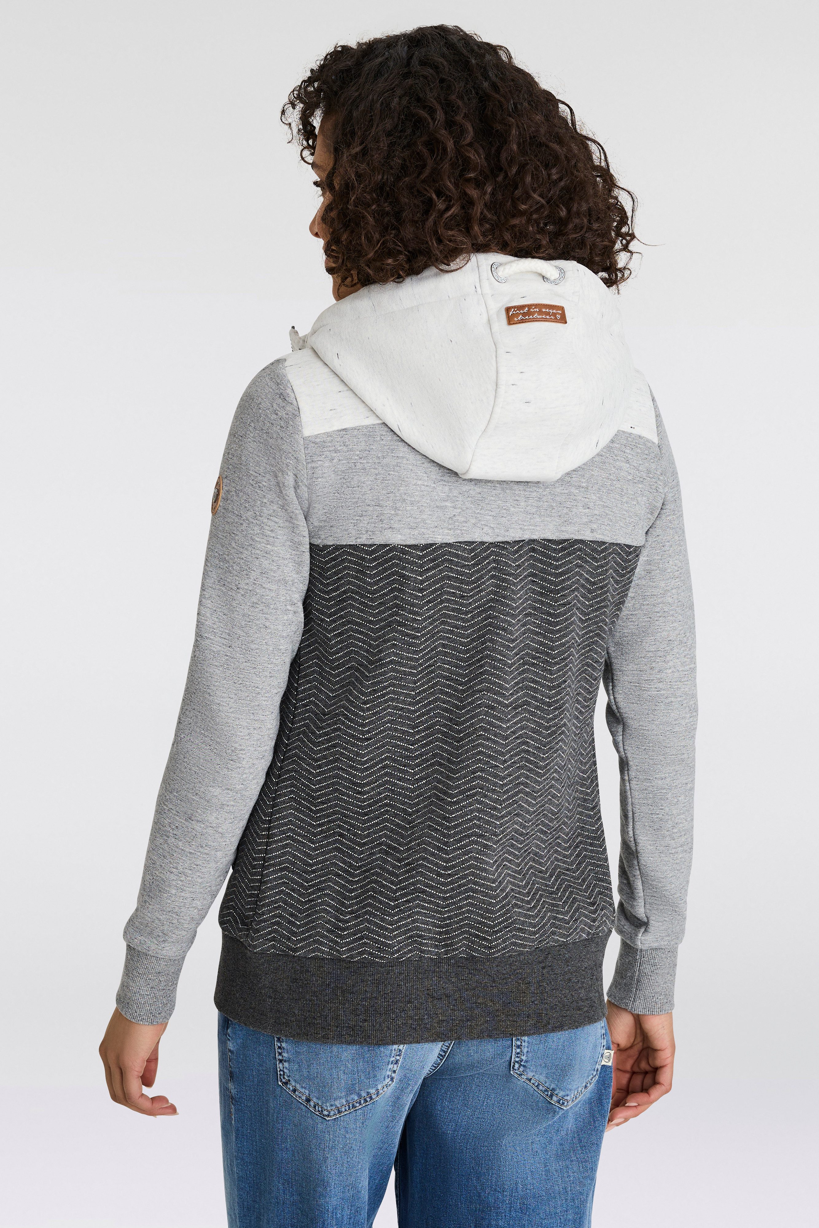 Ragwear Sweatvest TREGA ZIP O in colourblocking-design