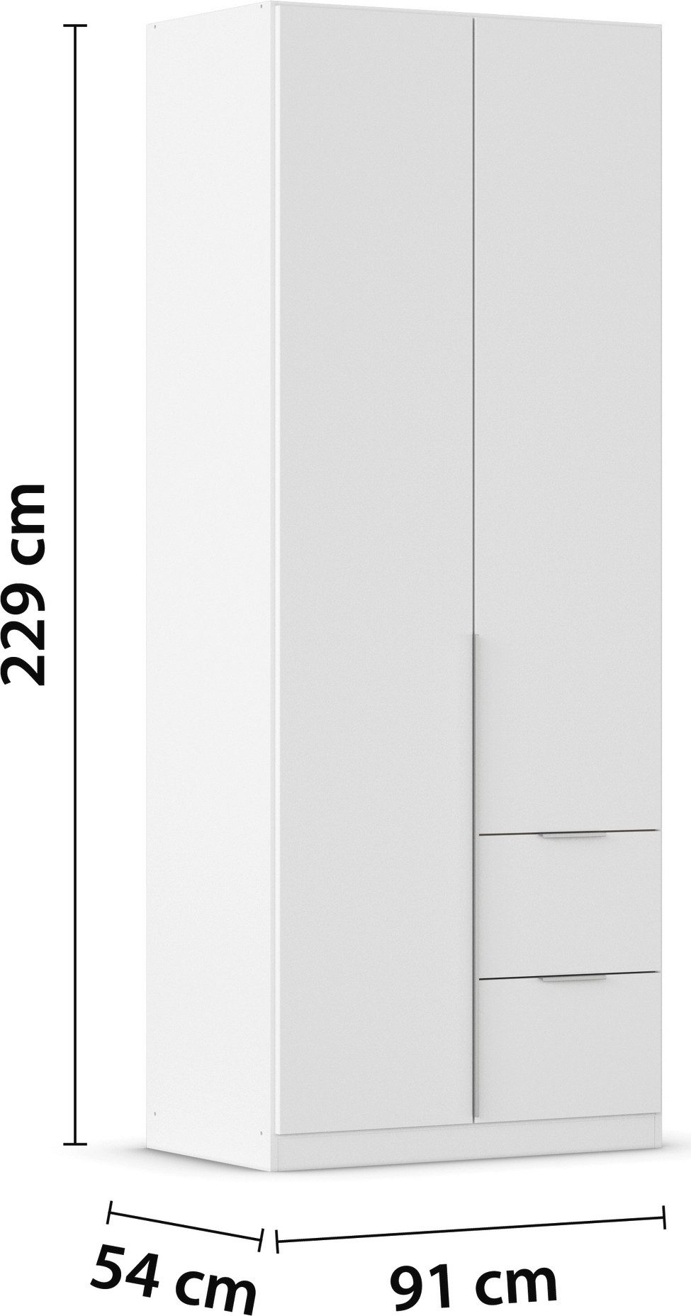 rauch Draaideurkast Kledingkast kast garderobe AGORDO met decor- of hoogglansfront