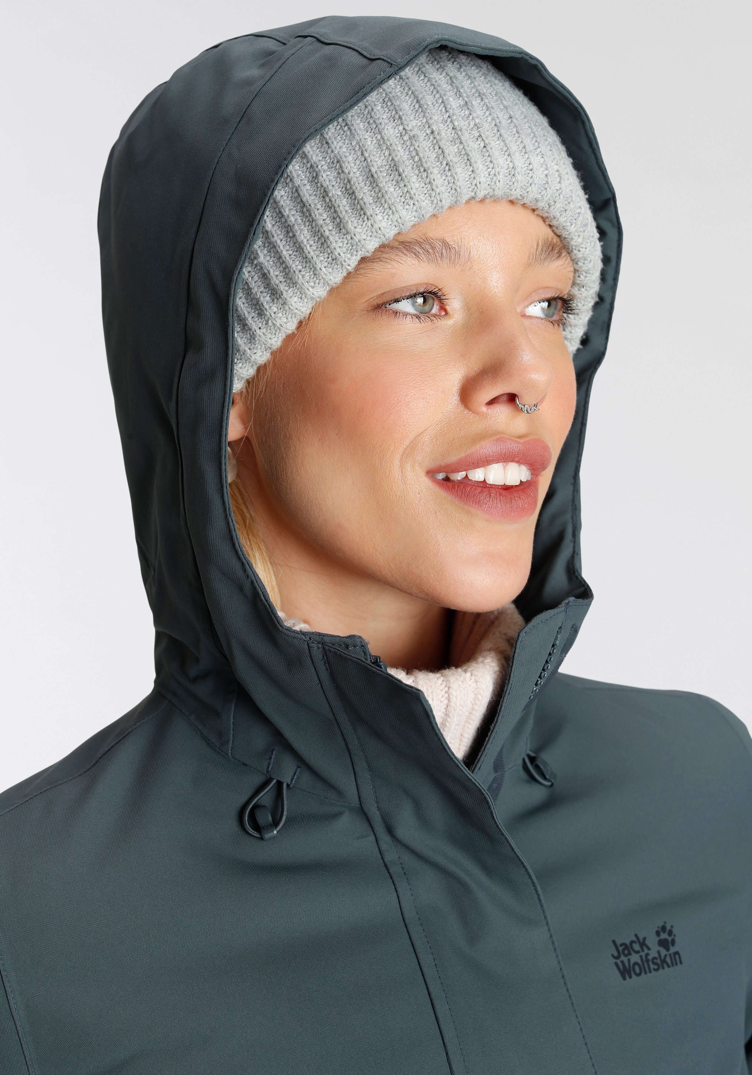 Jack Wolfskin Parka KIOLA Winddicht & waterafstotend & ademend