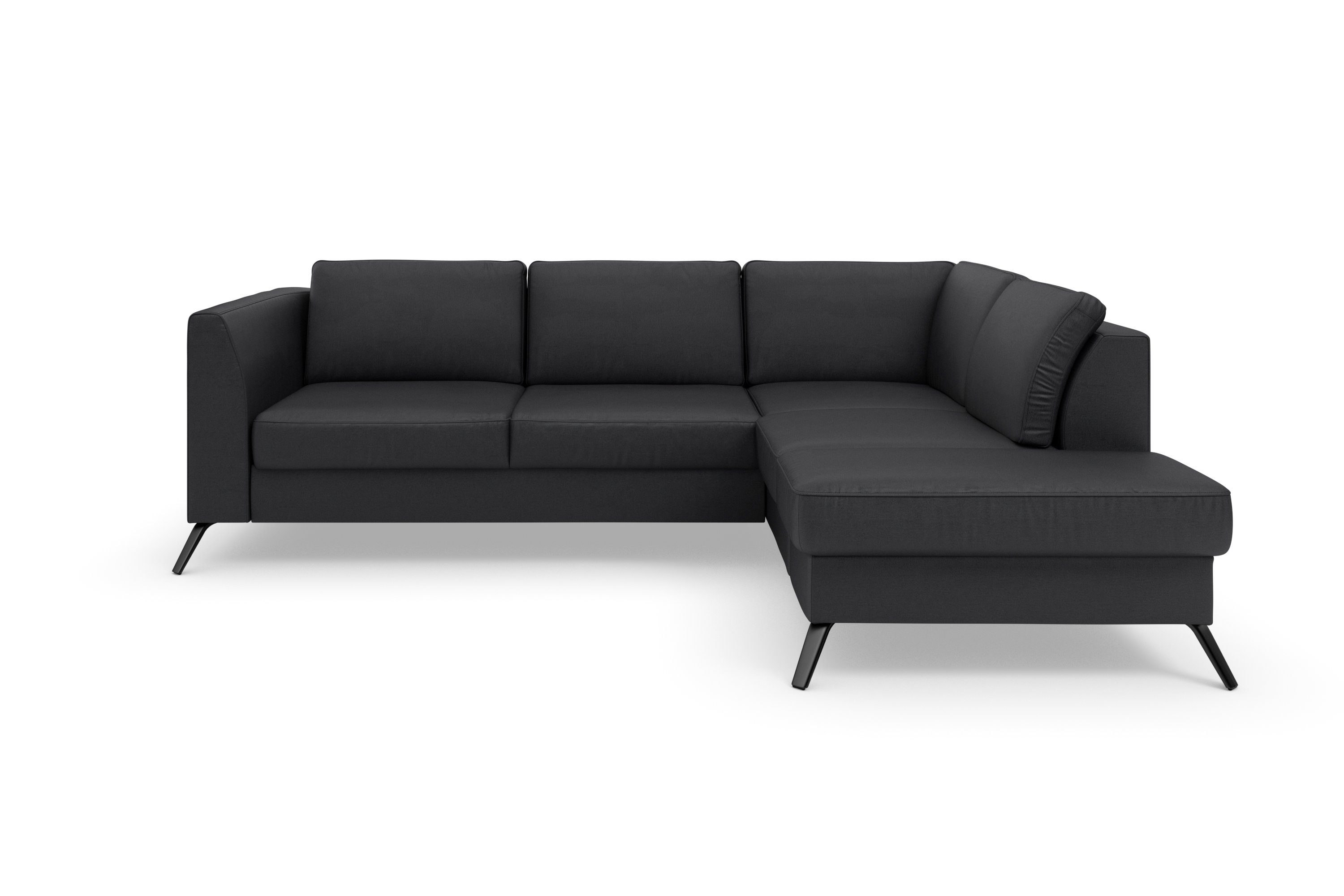 sit&more Hoekbank Olsen L-vorm inclusief zitdiepteverstelling, naar keuze met slaapfunctie, 15 cm hoog