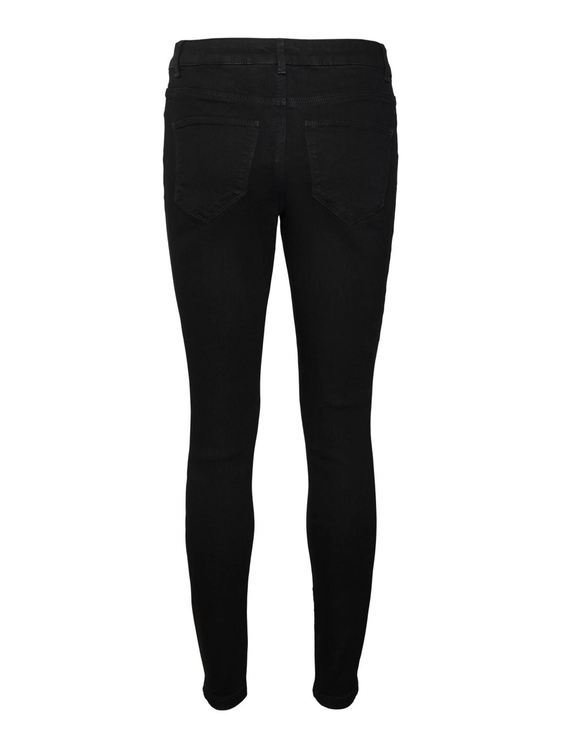 Vero Moda Skinny fit jeans VMELLY MR SKINNY JEANS BLK NOOS