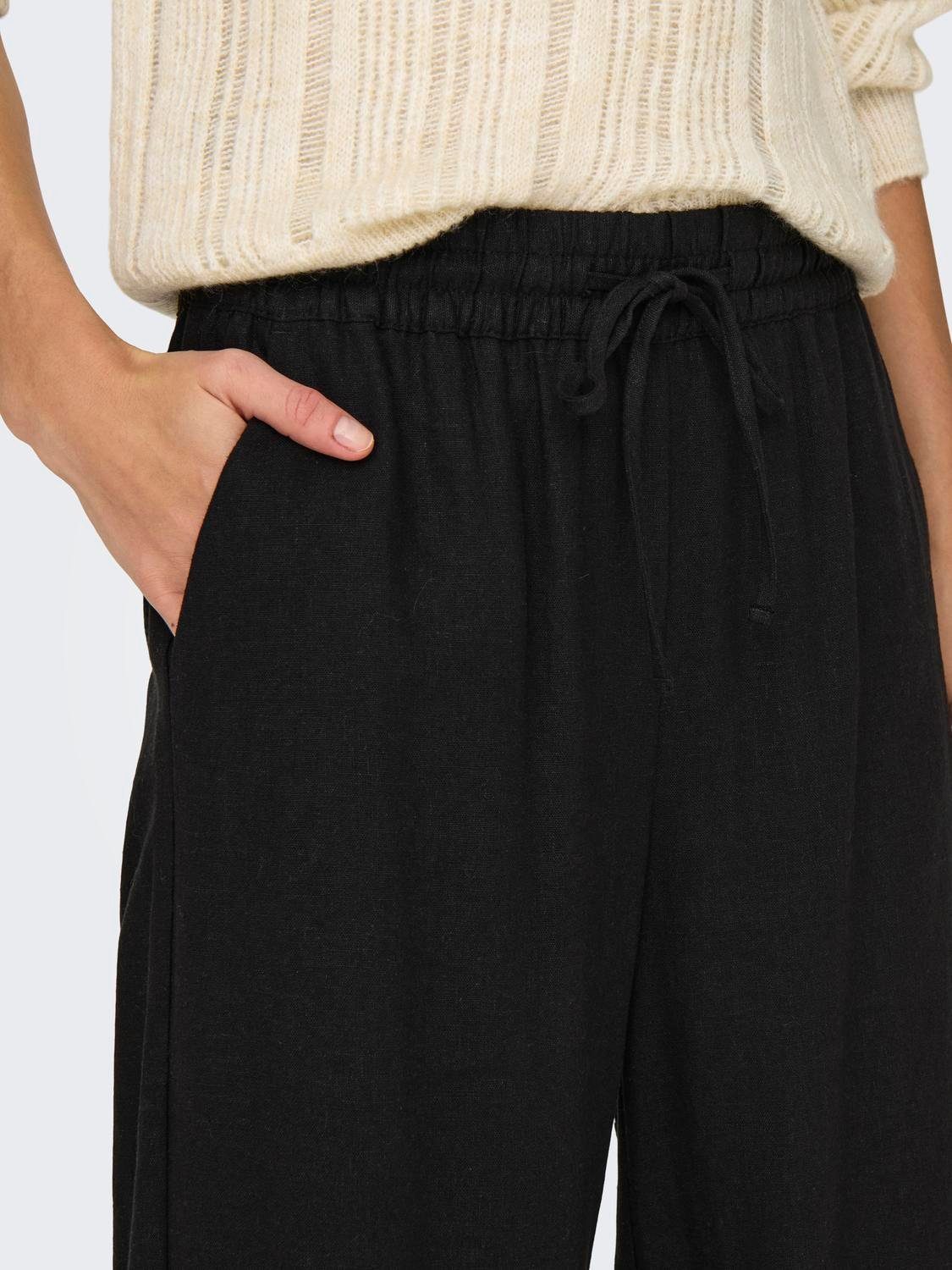 JDY Culotte JDYSAY LINEN HW WIDE PANT WVN NOOS