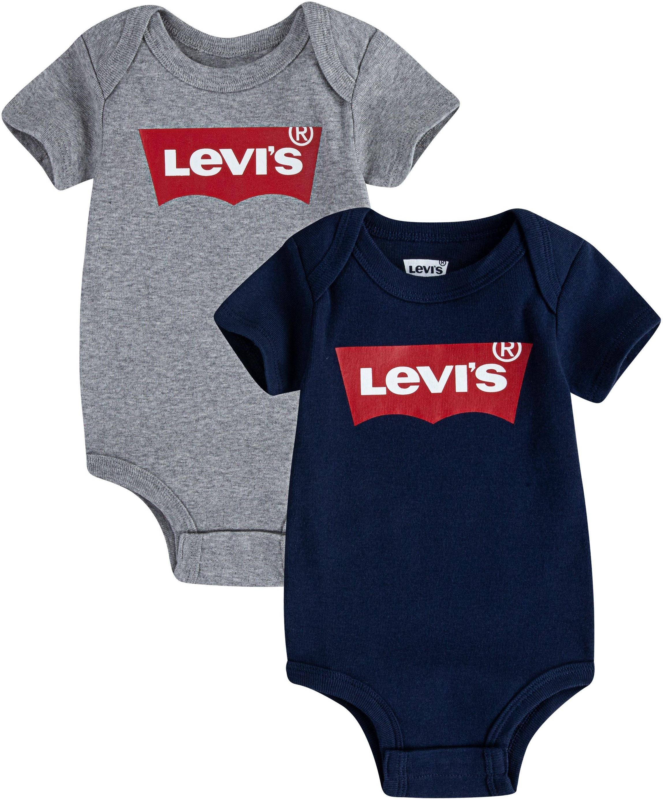 Levi's Kidswear Body met korte mouwen BATWING 2PK BODYSUIT UNISEX van Levi's® Kids voor baby's (2-delig)