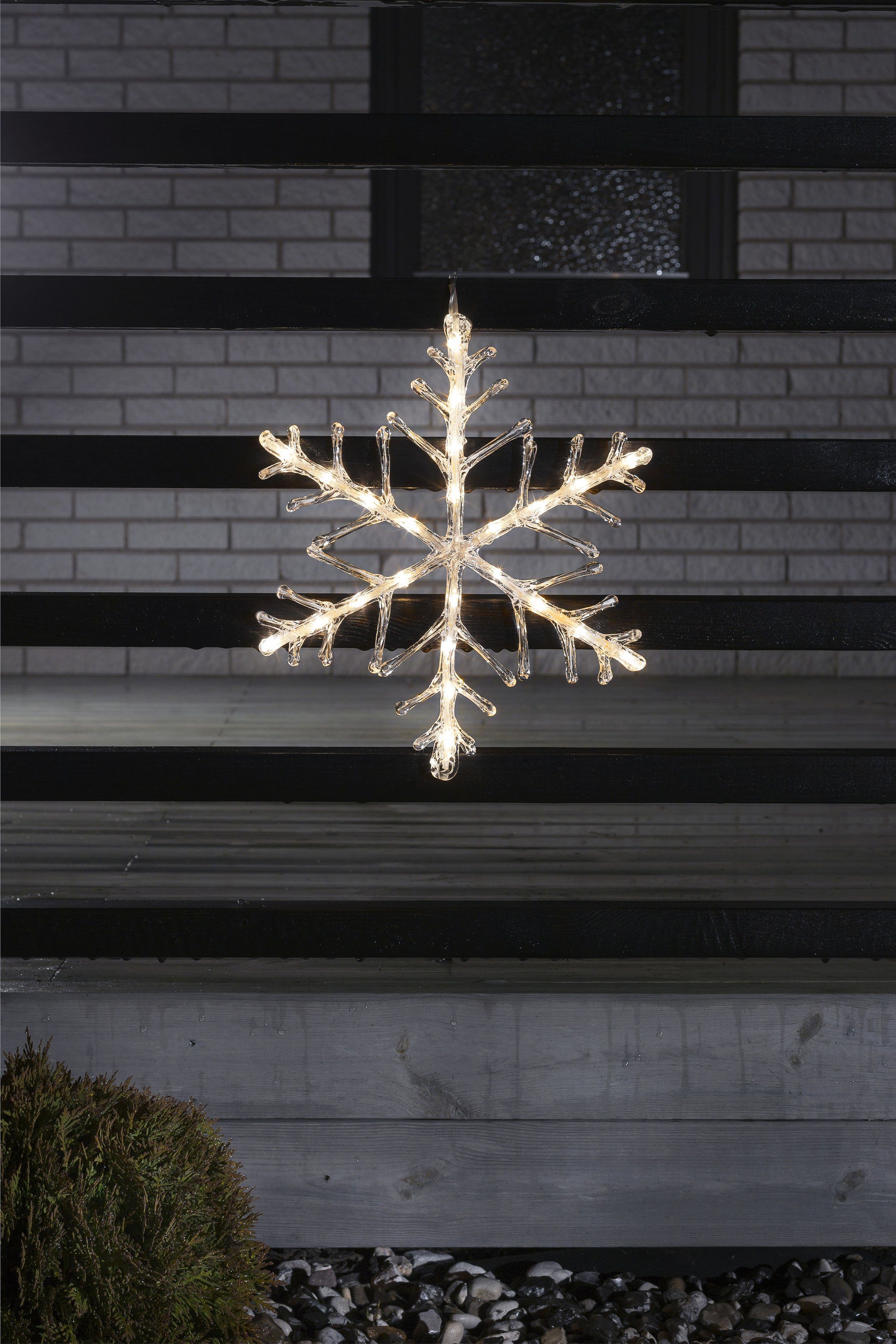 Decoratieve LED-sneeuwvlok 40 cm, 24-l.
