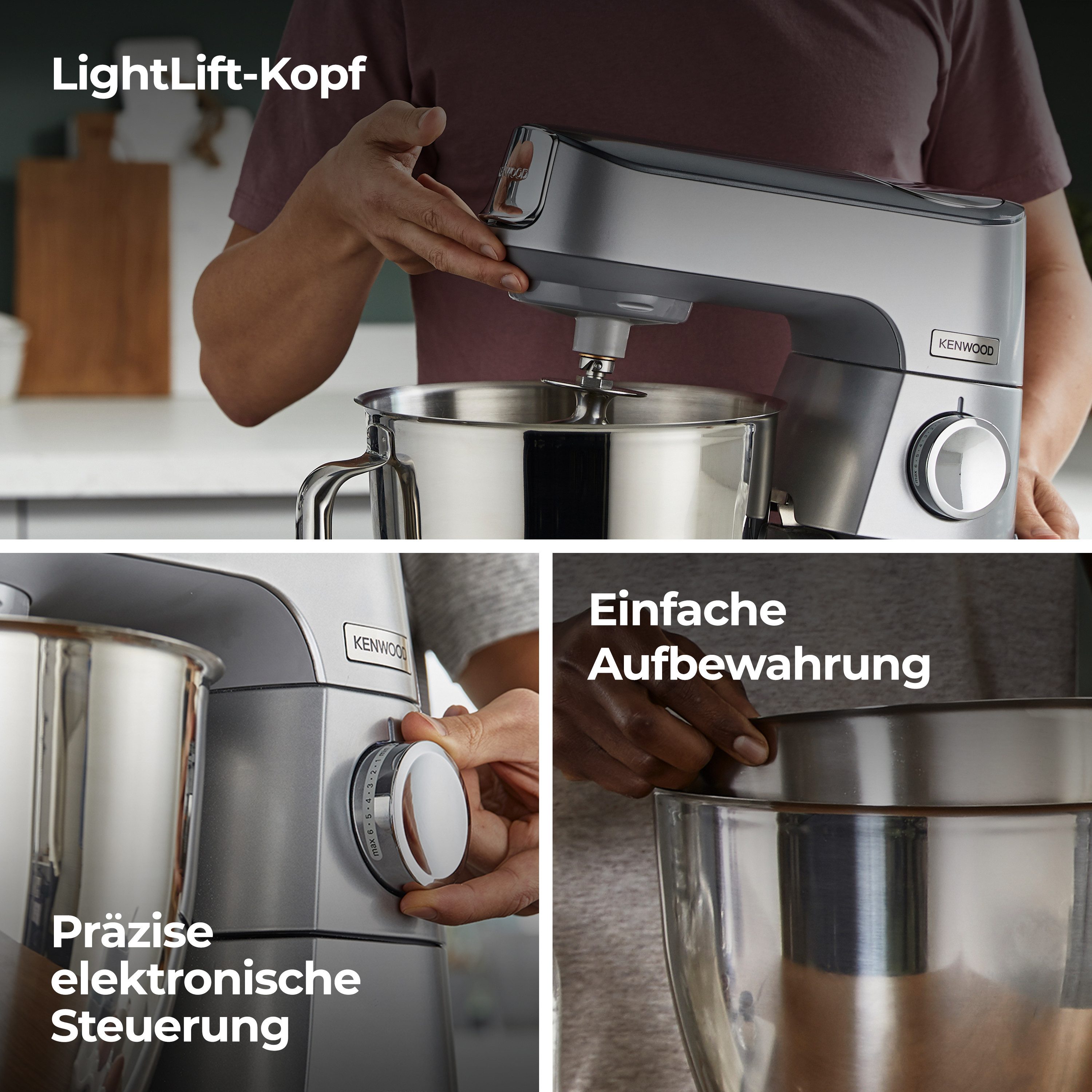 KENWOOD Keukenmachine Titanium Chef Baker KVC85.594SI
