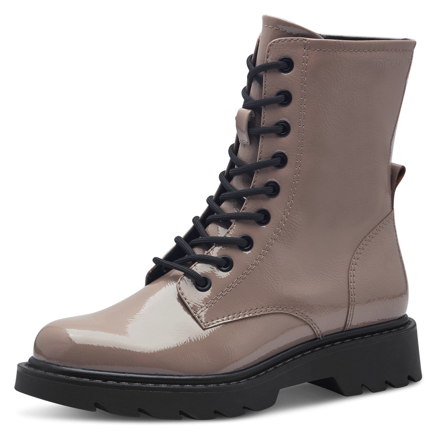 Tamaris Veterschoenen herfstmode, blokhak, veterschoen met touch it-uitrusting