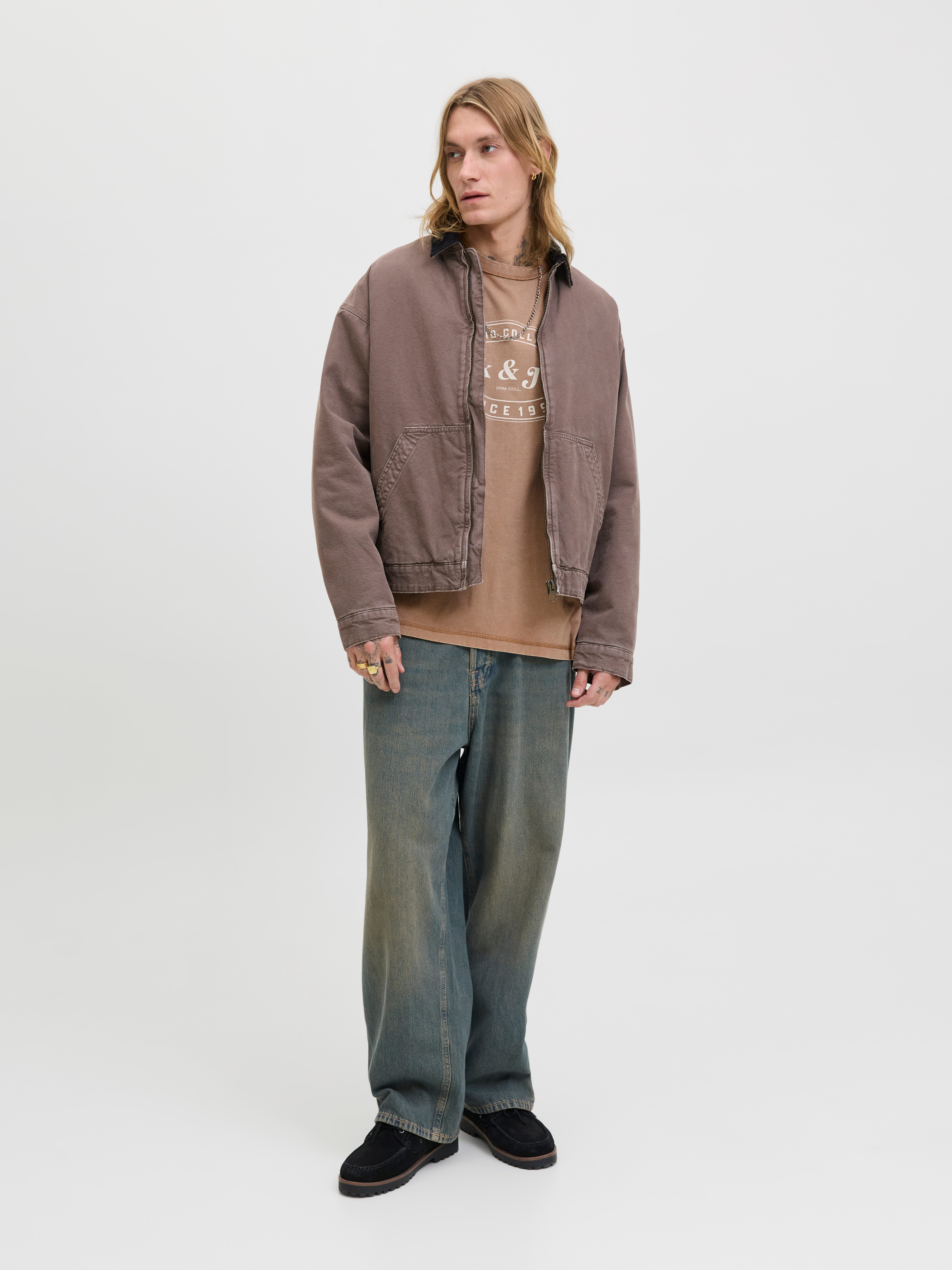 Jack & Jones Shirt met ronde hals JJEDOVER PRINT TEE SS CREW NECK