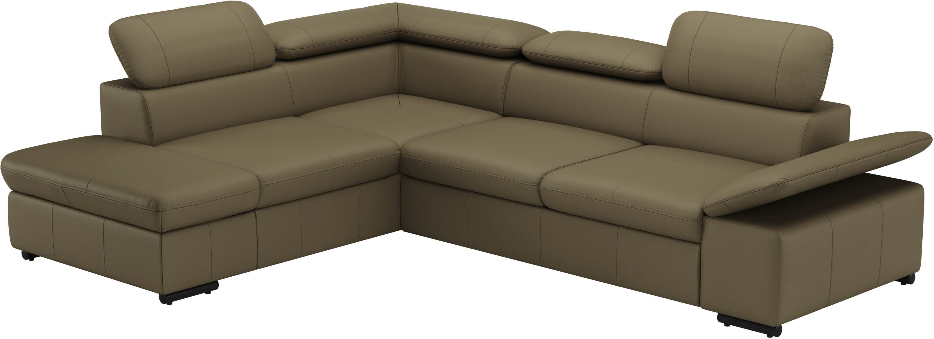 sit&more Hoekbank Alcudia L-vorm met armverstelling, optionele hoofdeindverstelling en bedfunctie