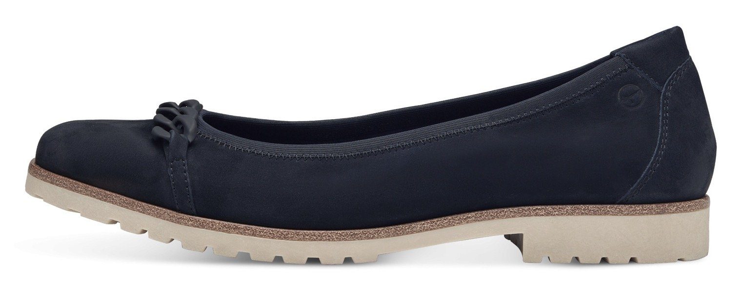 Tamaris Ballerina's Chunky slipper met modieuze sierketting
