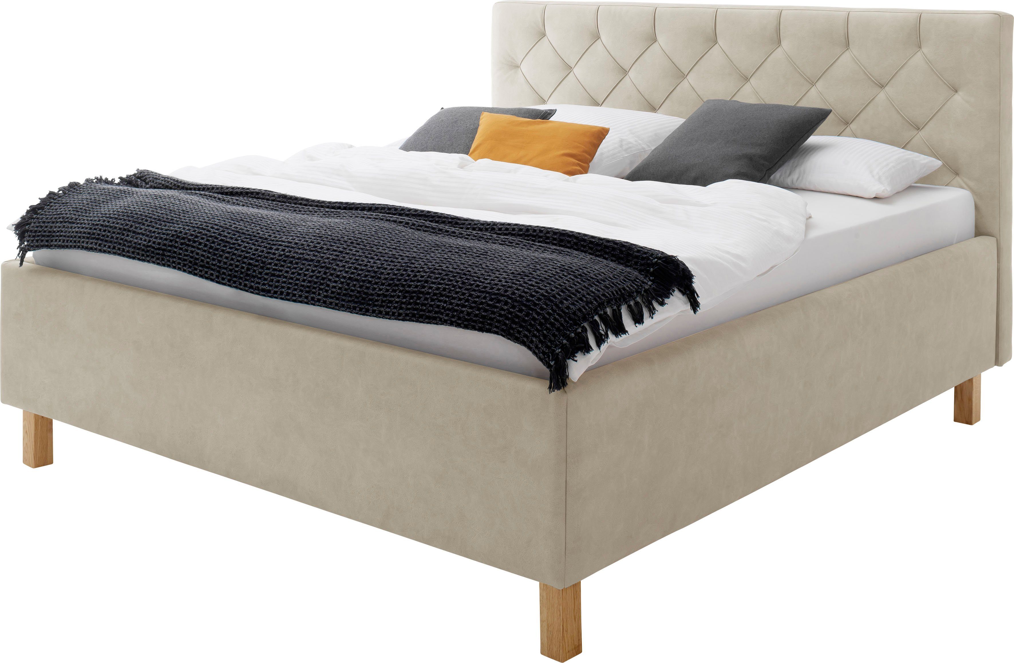 meise.möbel Gestoffeerd bed Sanremo met bedkist