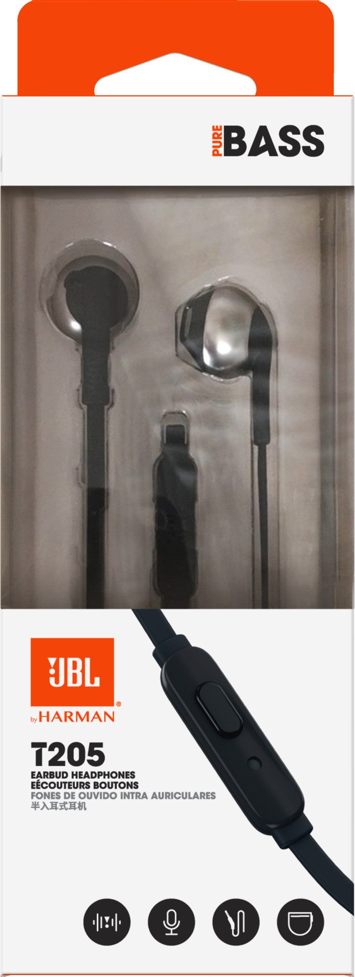 JBL In-ear koptelefoon In-ear wired headphones T205
