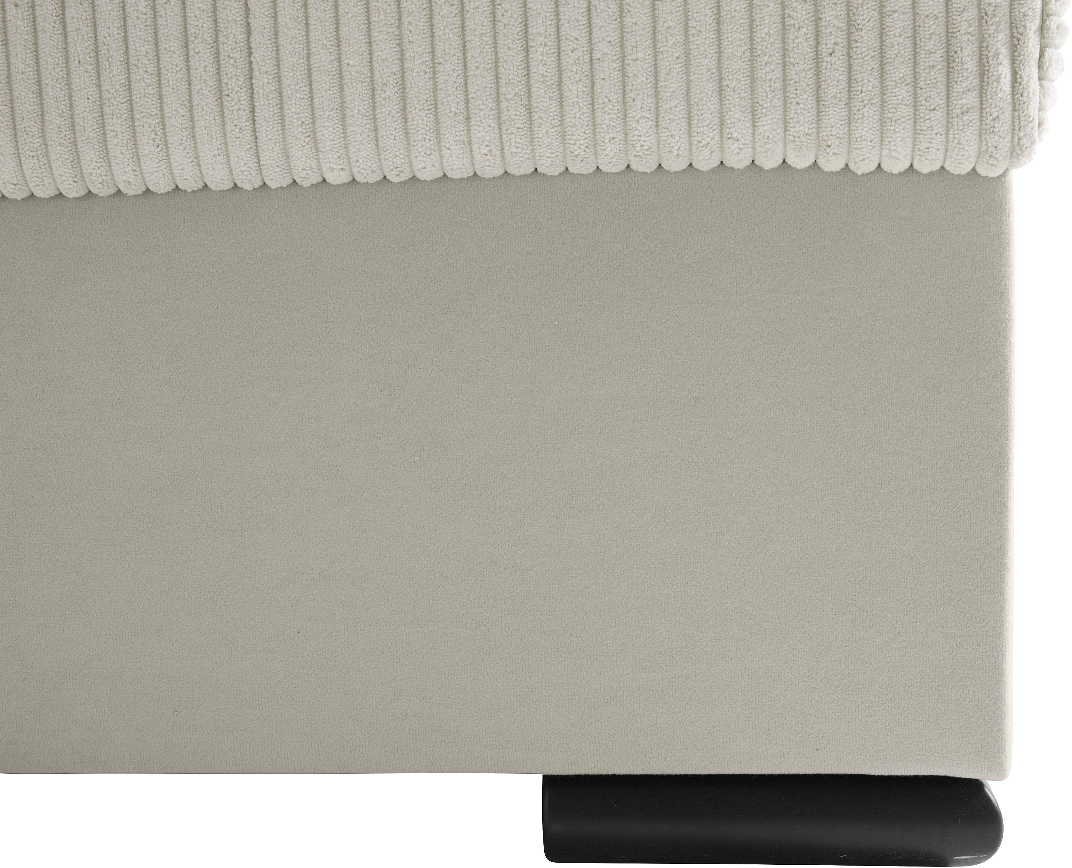 COLLECTION AB Zithoek Josy U-vorm, breedte 269 cm, platweefsel, structuur, kunstleer