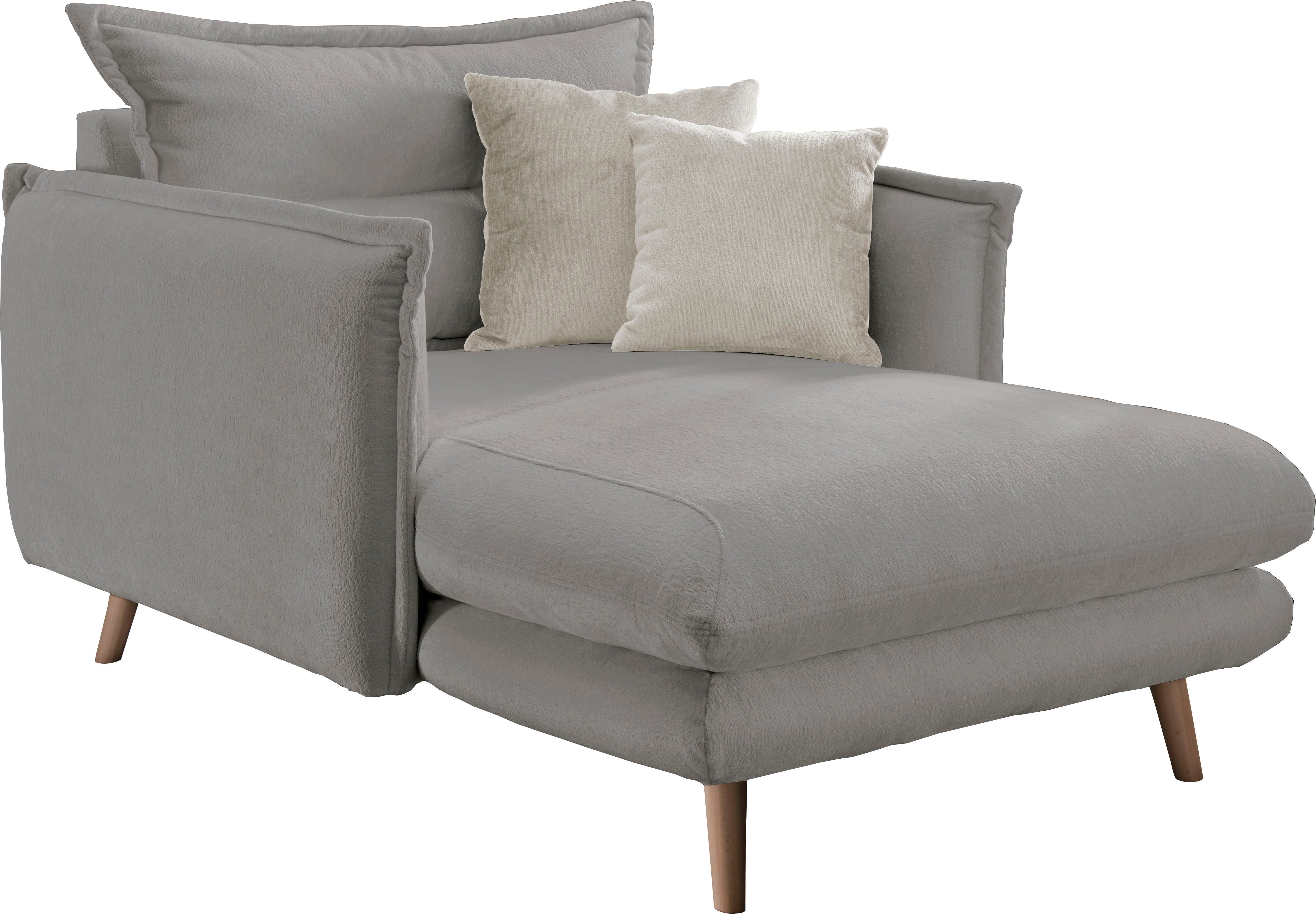 INOSIGN Loveseat LAZIO moderne fauteuil met een comfortabele bekleding, 2 stuks decoratieve sierkussens