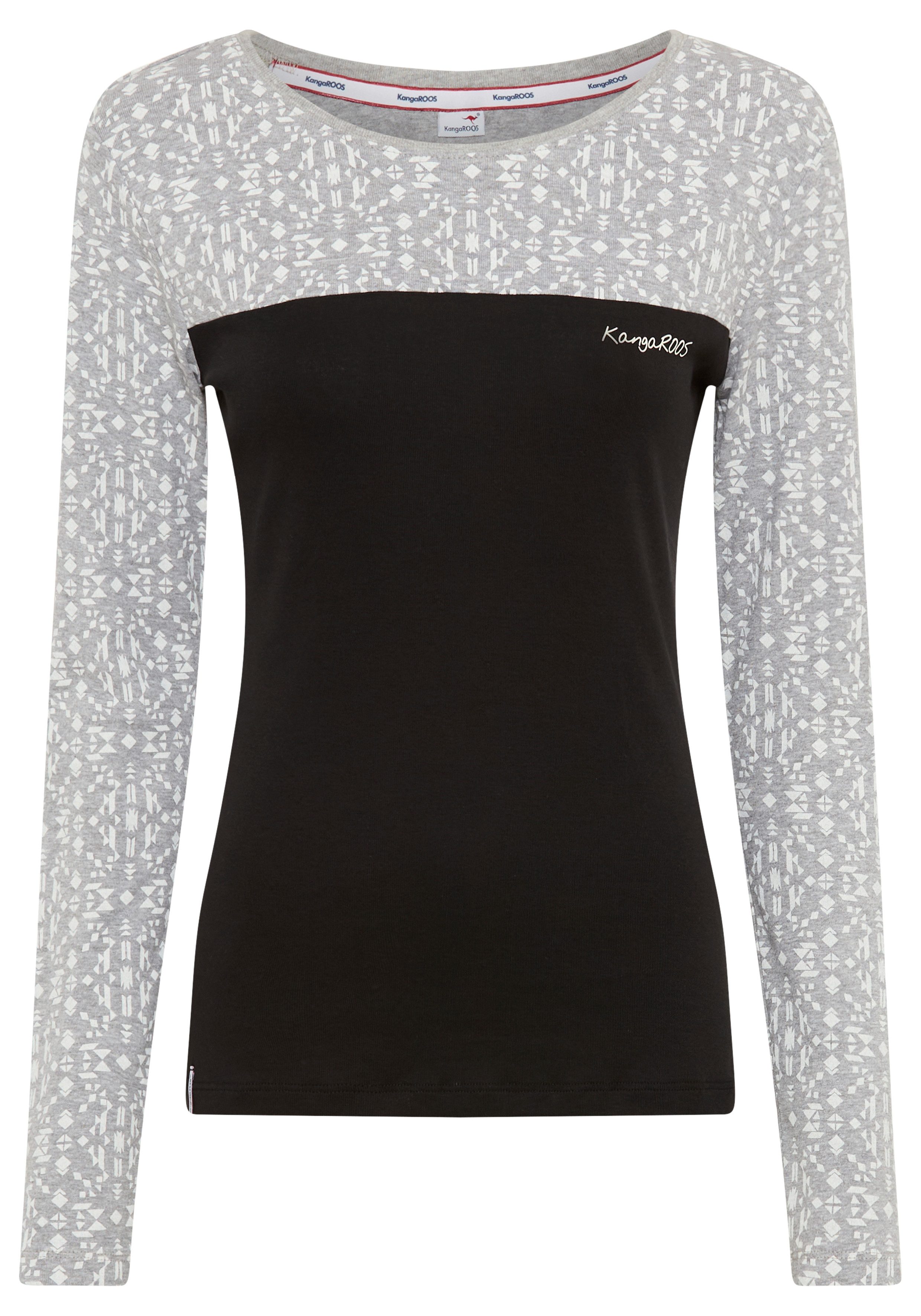 KangaROOS Shirt met lange mouwen met print