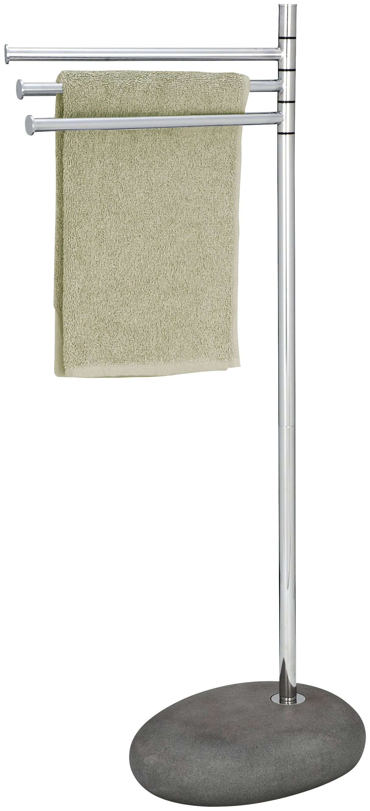 WENKO Handdoekenrek Pebble stone