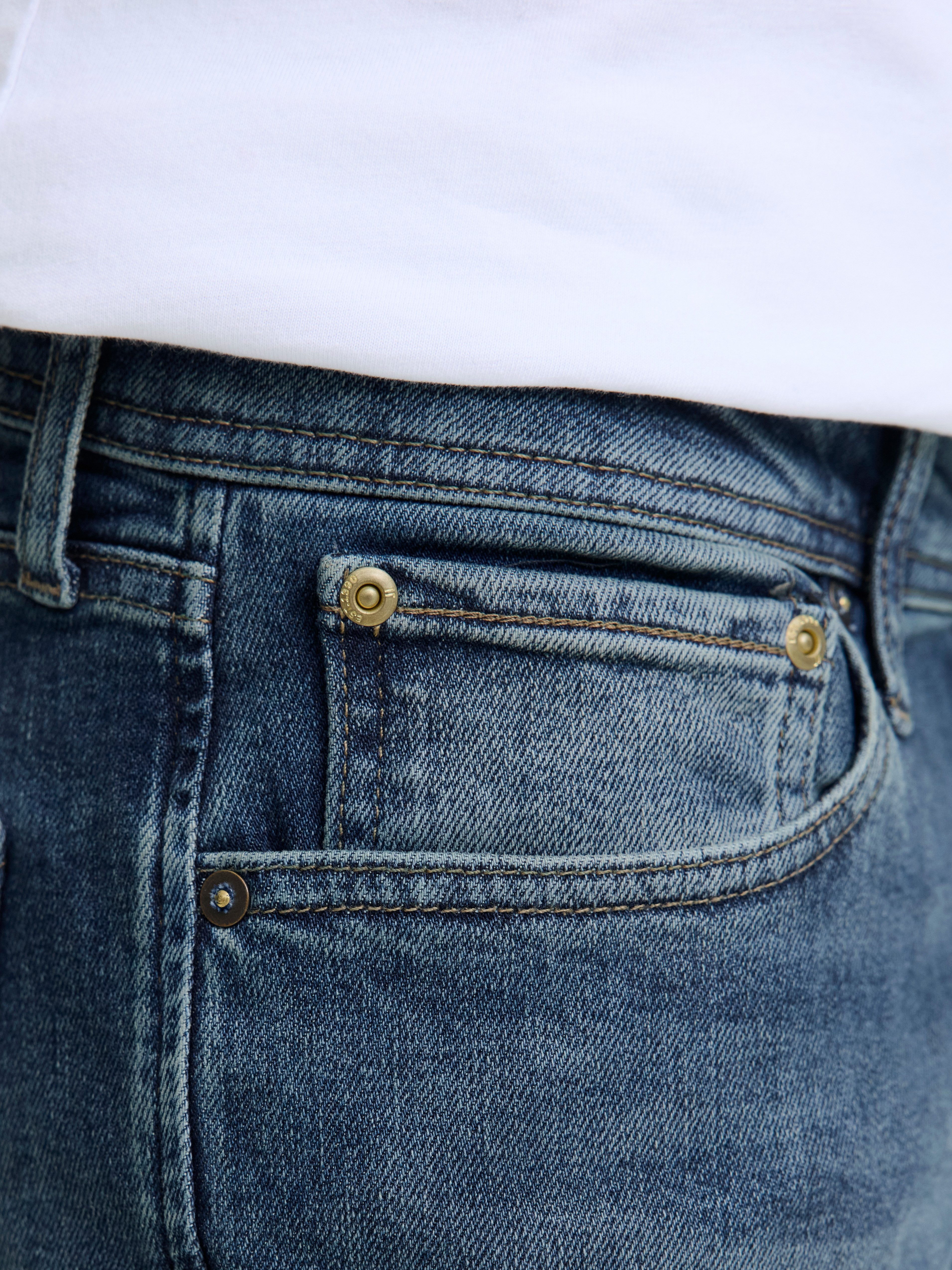 Jack & Jones Regular fit jeans JJICLARK met used-look en stretch voor dagelijks gebruik