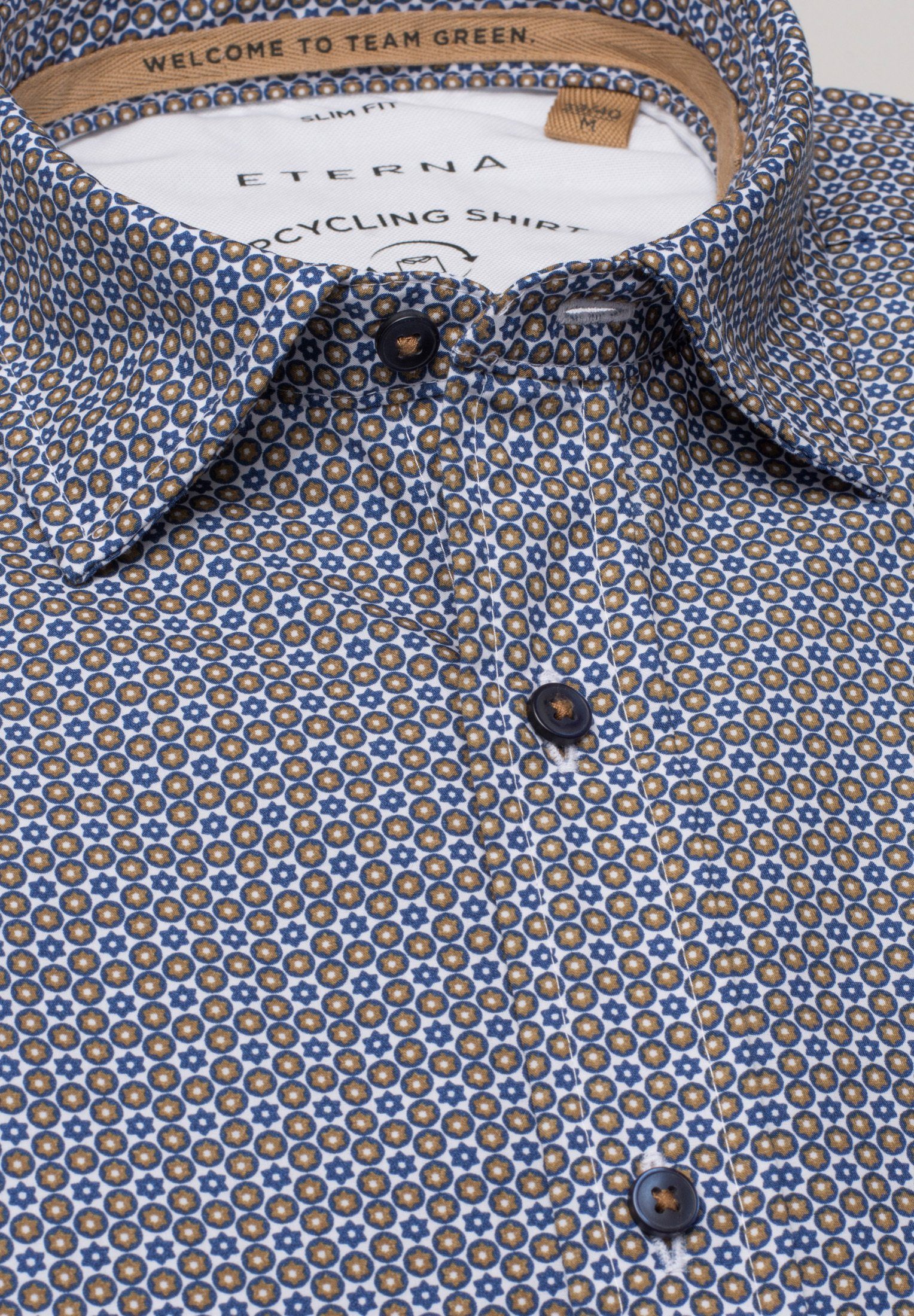 Eterna Overhemd met lange mouwen Slim fit