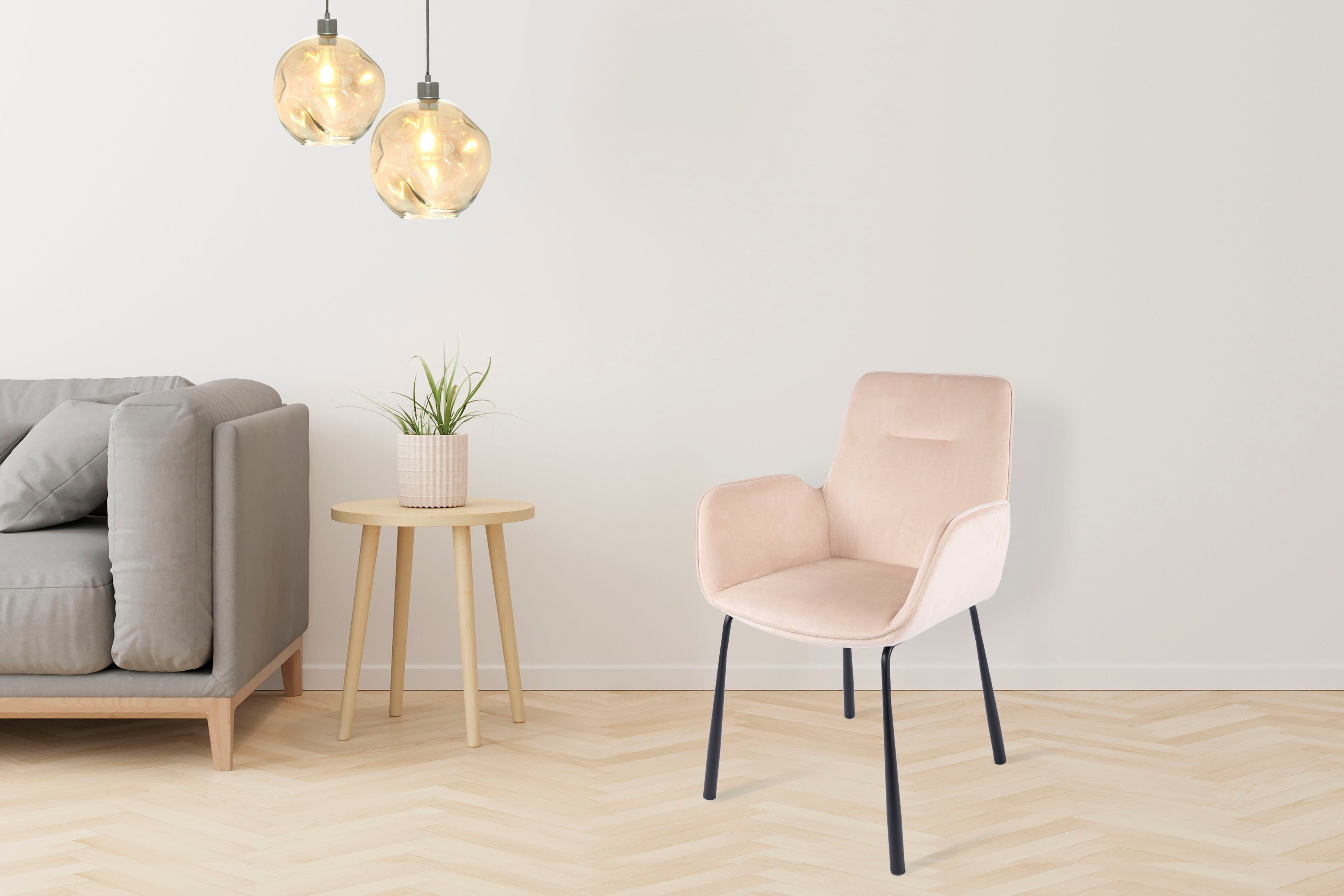 Kayoom Stoel Eliot 125, retro-stoel, elegant ontwerp in eenvoudige uitvoering (1 stuk)