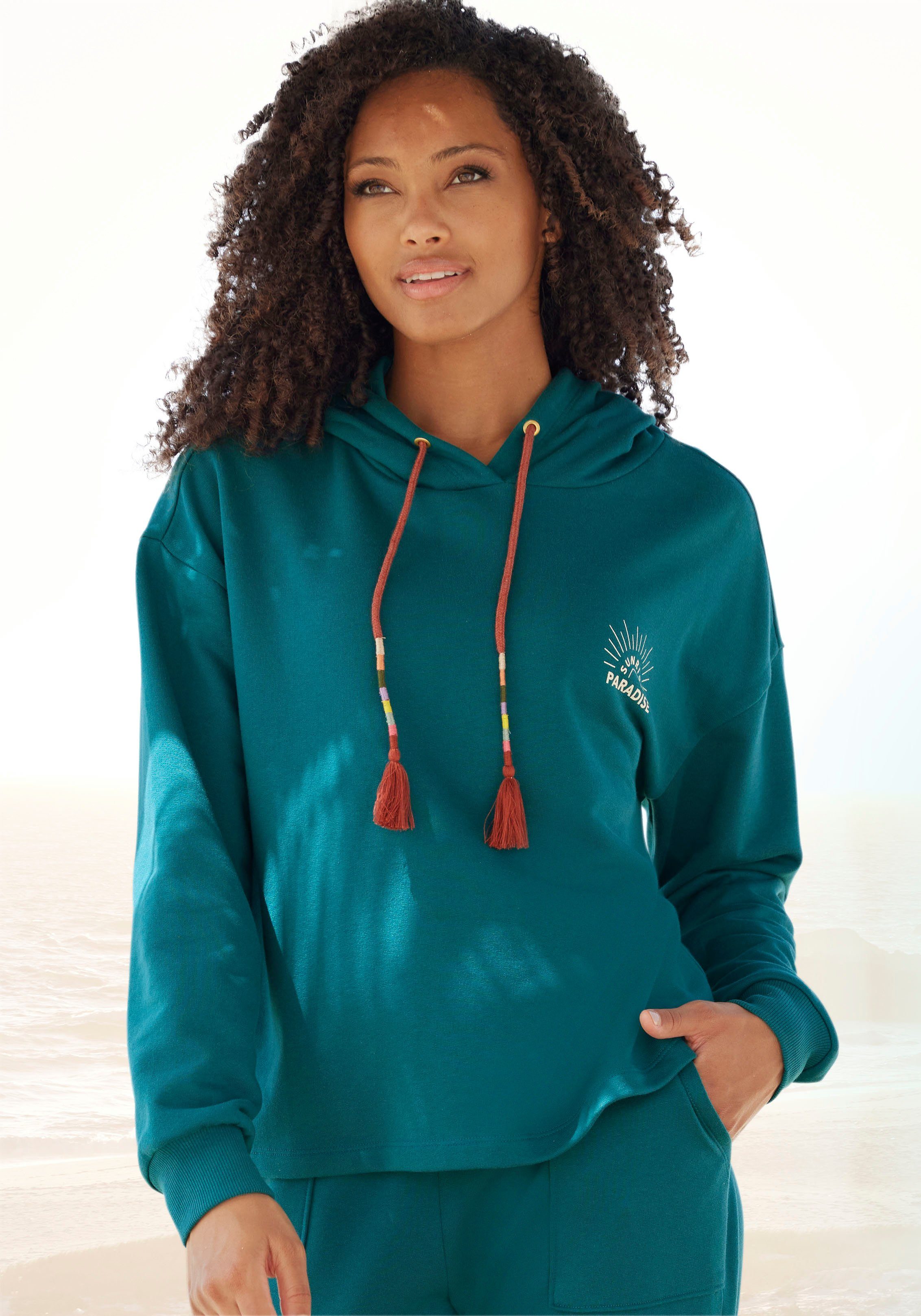 Vivance Hoodie Capuchonsweatshirt met print, loungewear