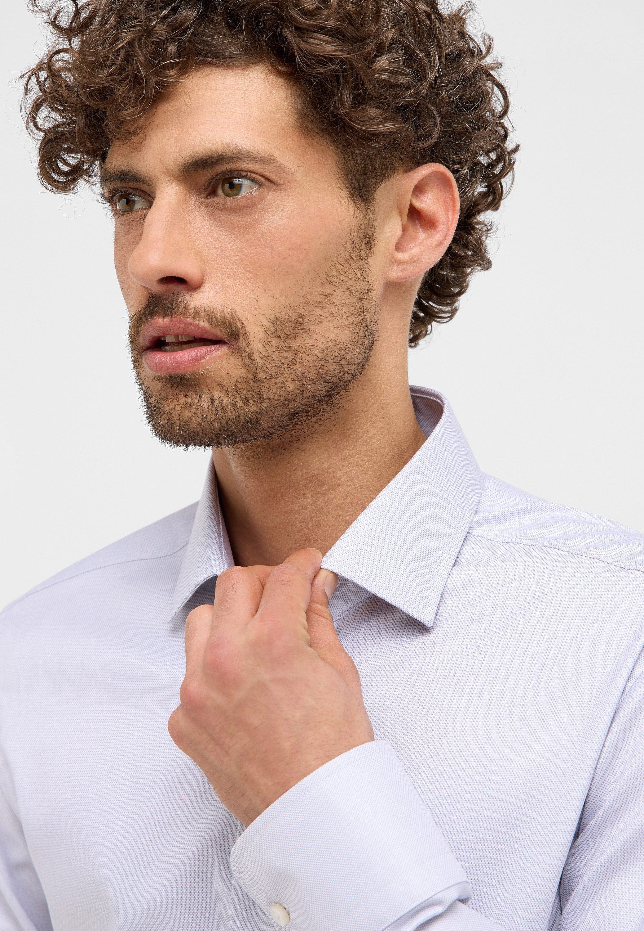 Eterna Overhemd met lange mouwen Slim fit NON IRON (strijkvrij)