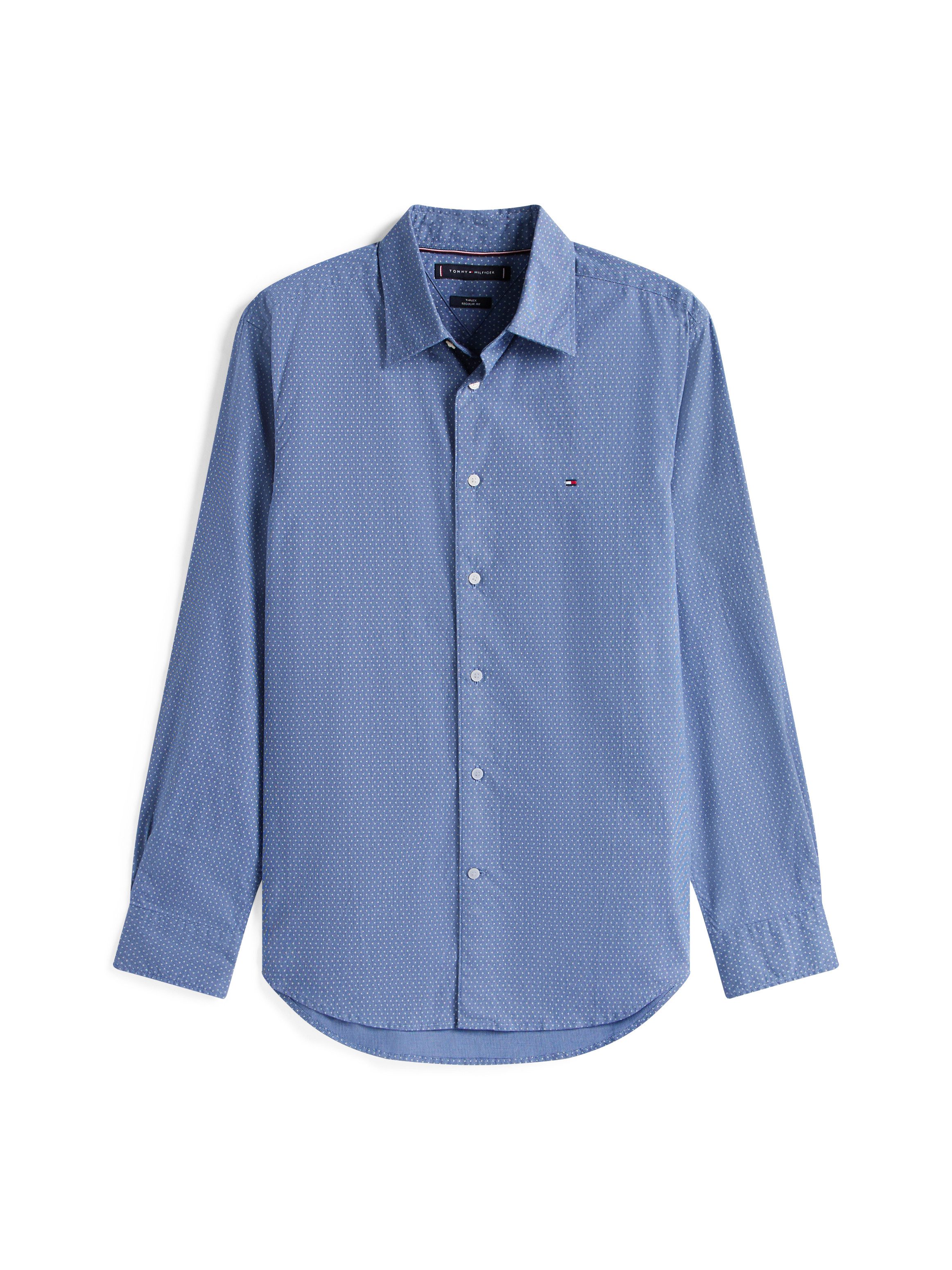 Tommy Hilfiger Overhemd met lange mouwen FLEX POPLIN MINI PRINT RF SHIRT