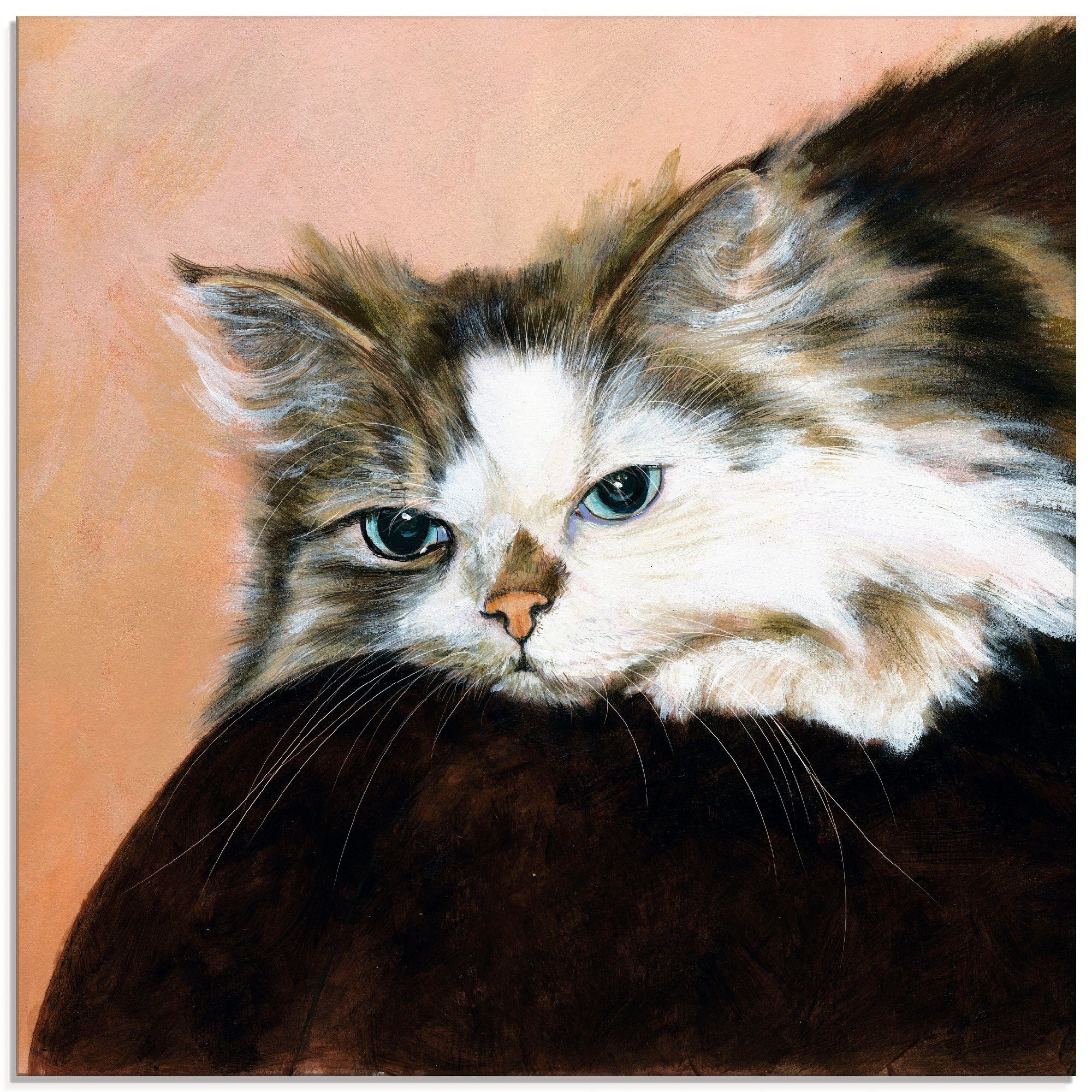 Artland Print op glas Kattenportret (1 stuk)