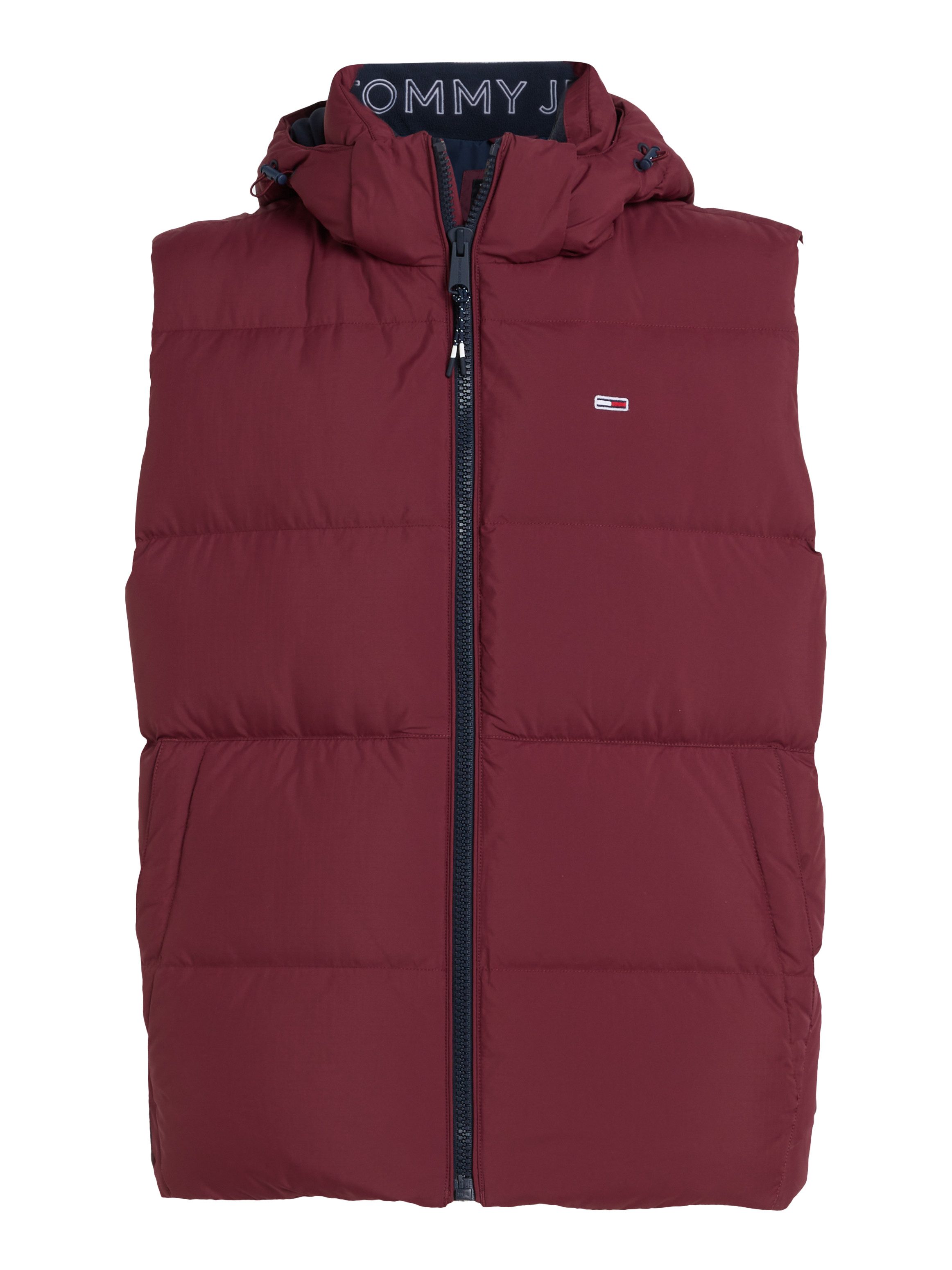 TOMMY JEANS Bodywarmer TJM ESSENTIAL DOWN VEST EXT afneembare capuchon met trekkoord