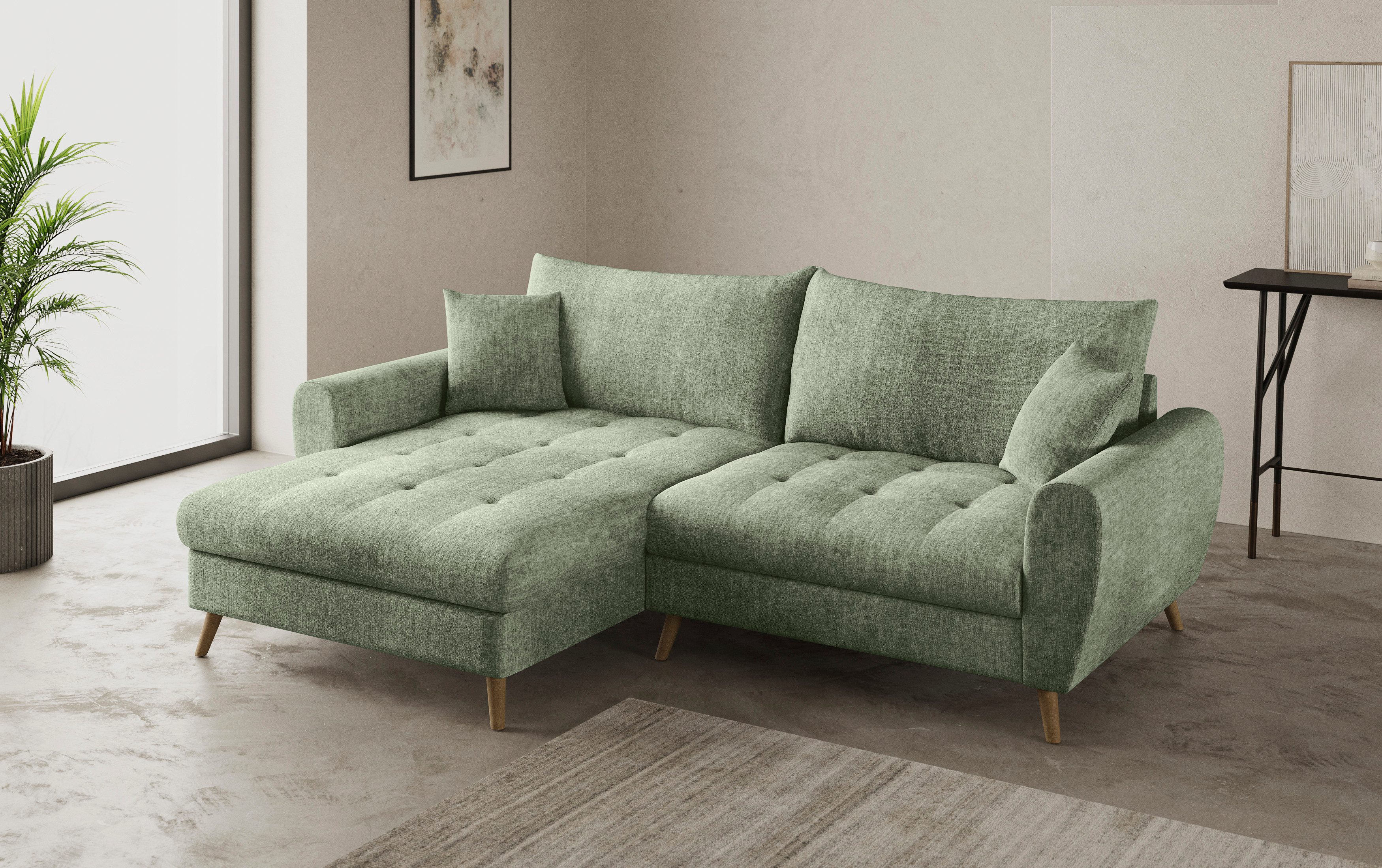 Mr. Couch Hoekbank Blackburn II L-vorm Optioneel met koudschuimvering tot 140 kg belastbaar