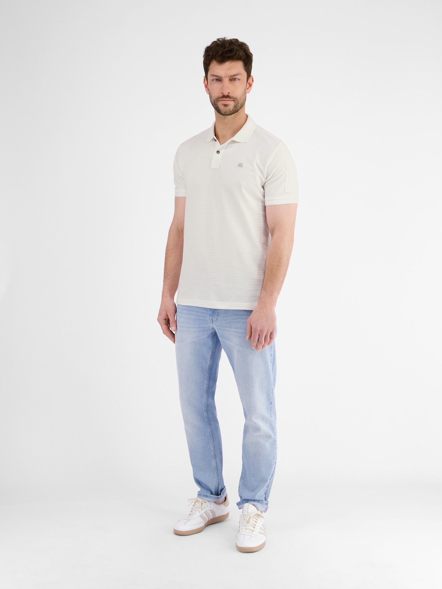 Lerros Poloshirt LERROS heren poloshirt, tonal gestreept