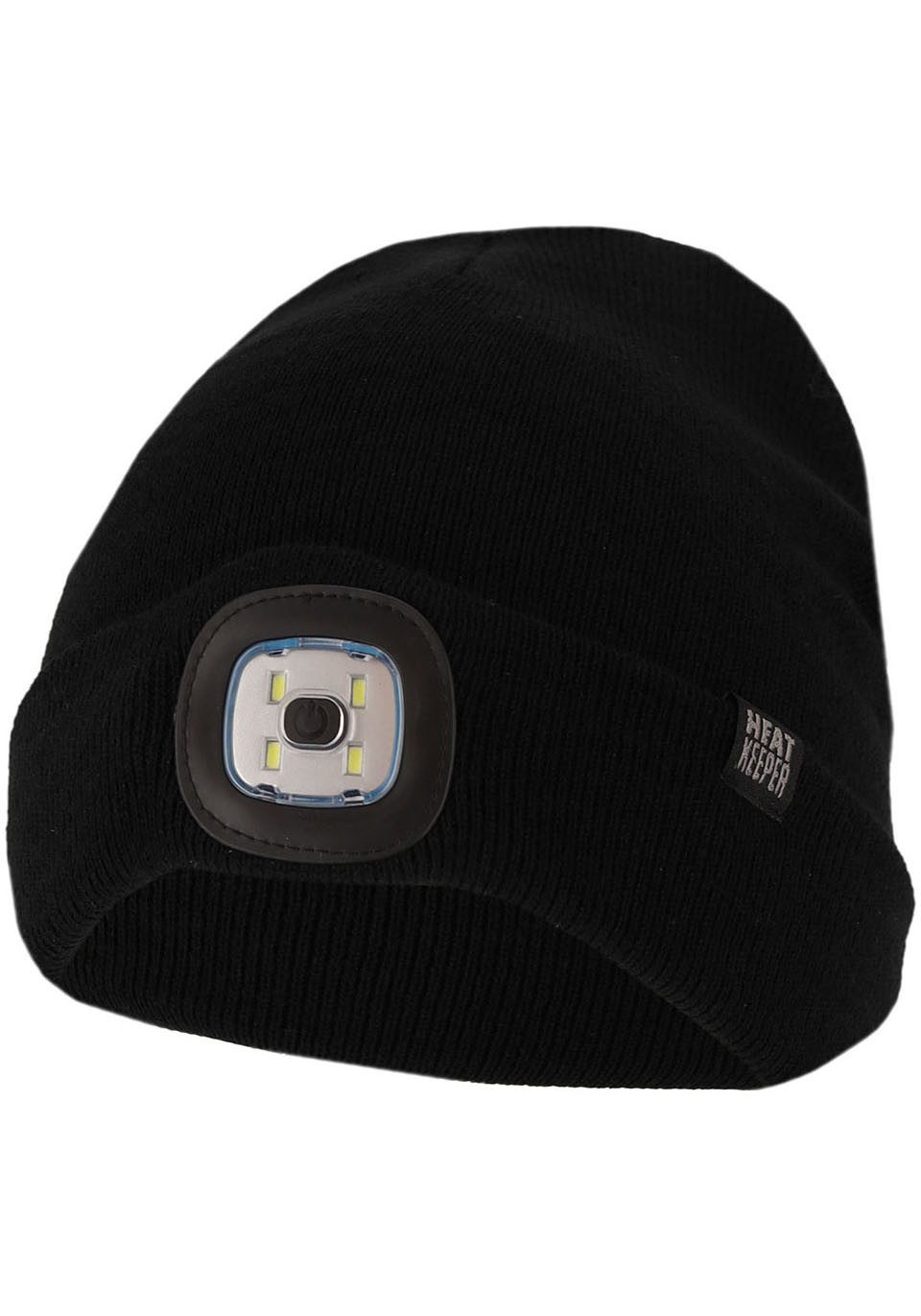 HEAT keeper Gebreide muts MEN THERMAL BEANIE+LED LIGHT RECHARGE oplaadbare, afneembare led-lamp voor de donkere tijd van het jaar (2 stuks) unisex