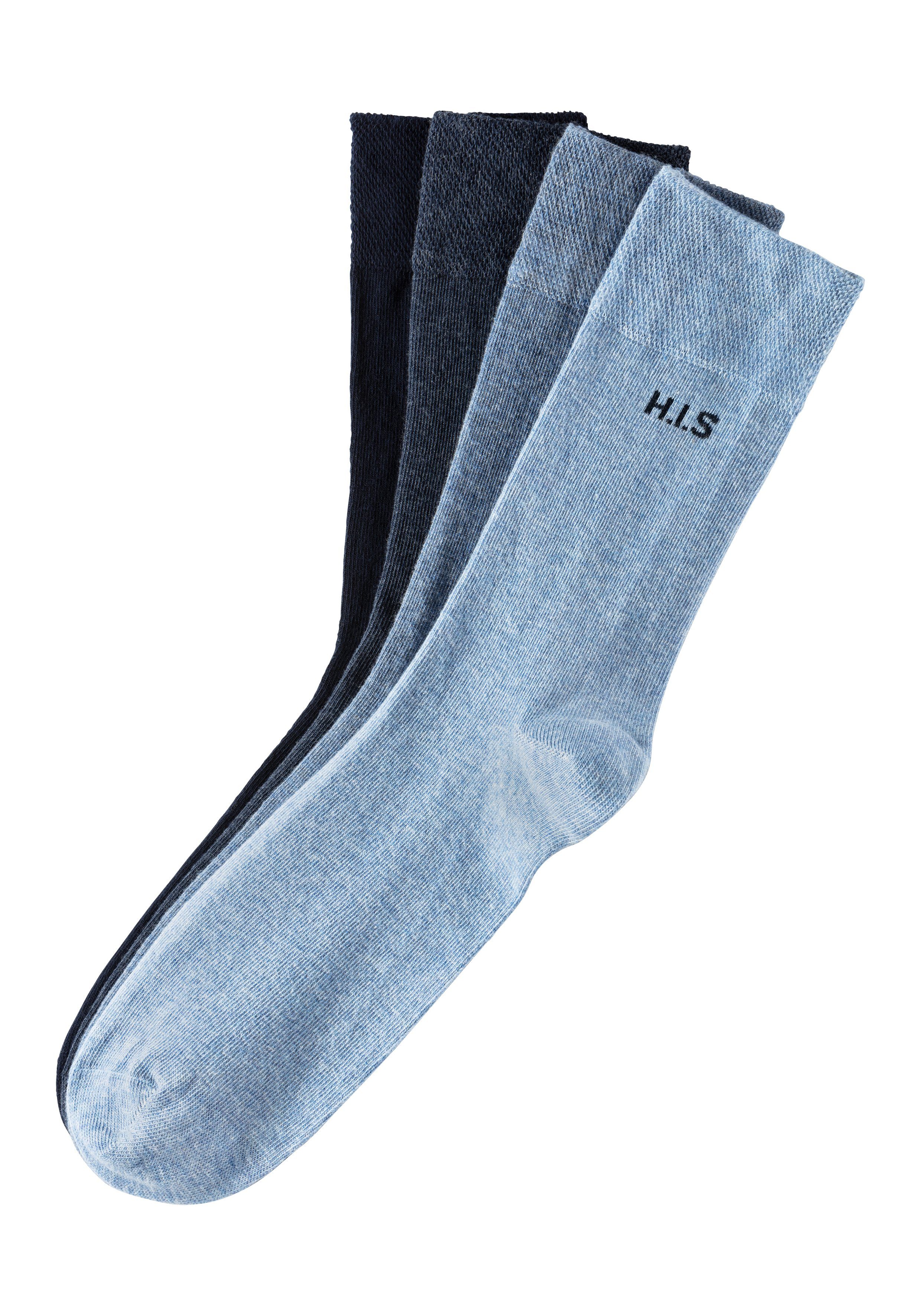 H.I.S Sokken met knelvrije boord (set, 4 paar)