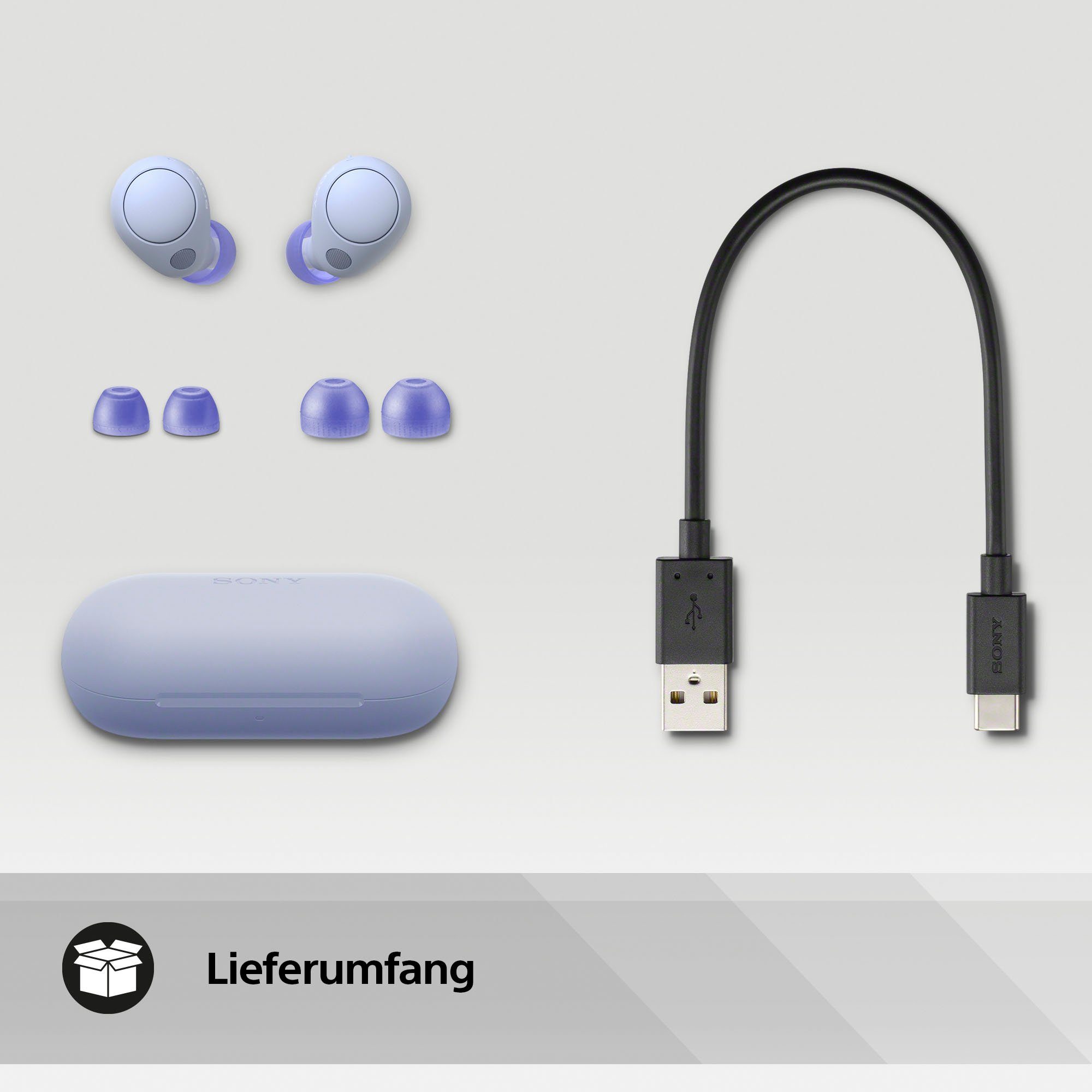 Sony In-ear-oordopjes WF-C700N tot 20 uur batterijduur, multipoint connection